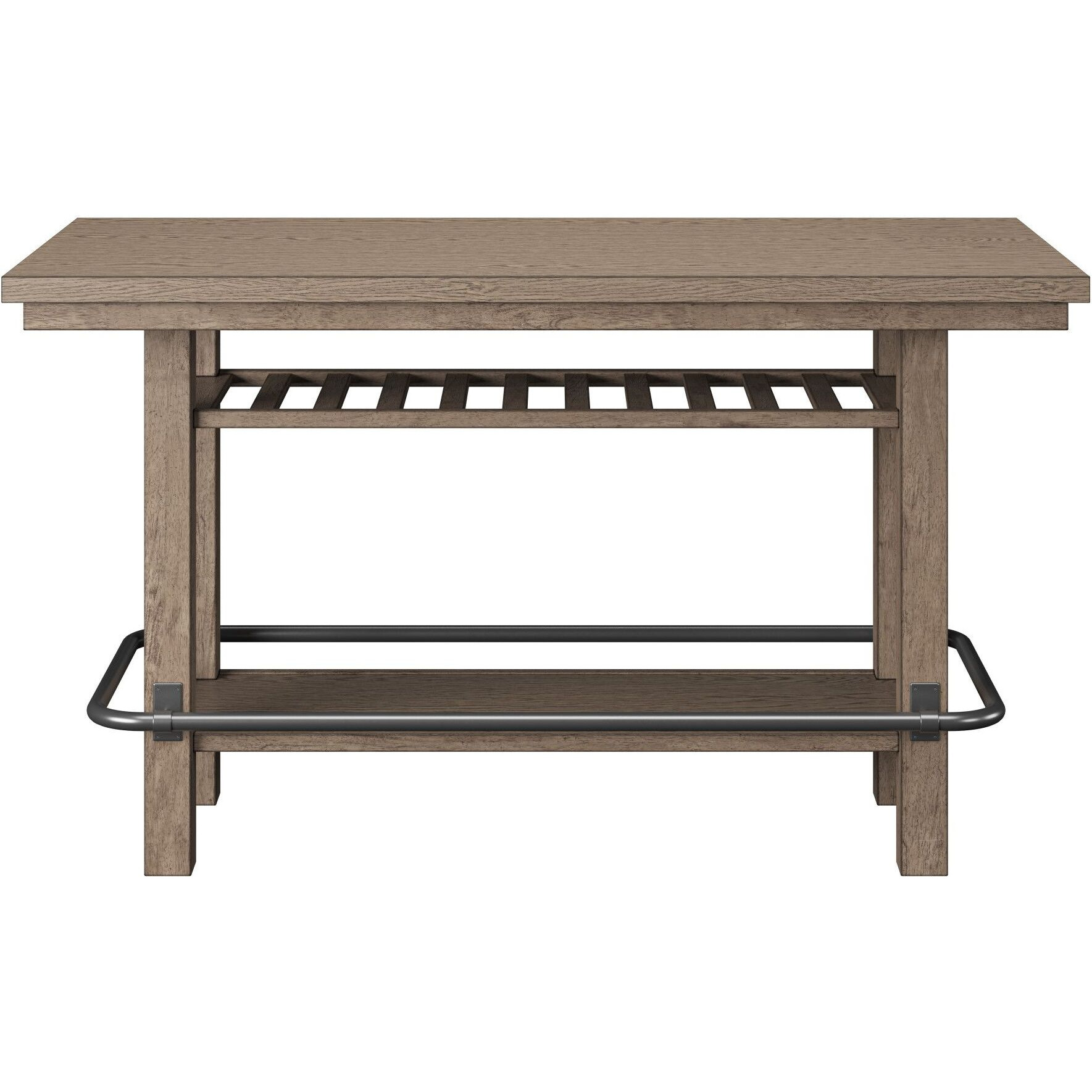 Wallace & Bay Benti Brown Bar Height Storage Table