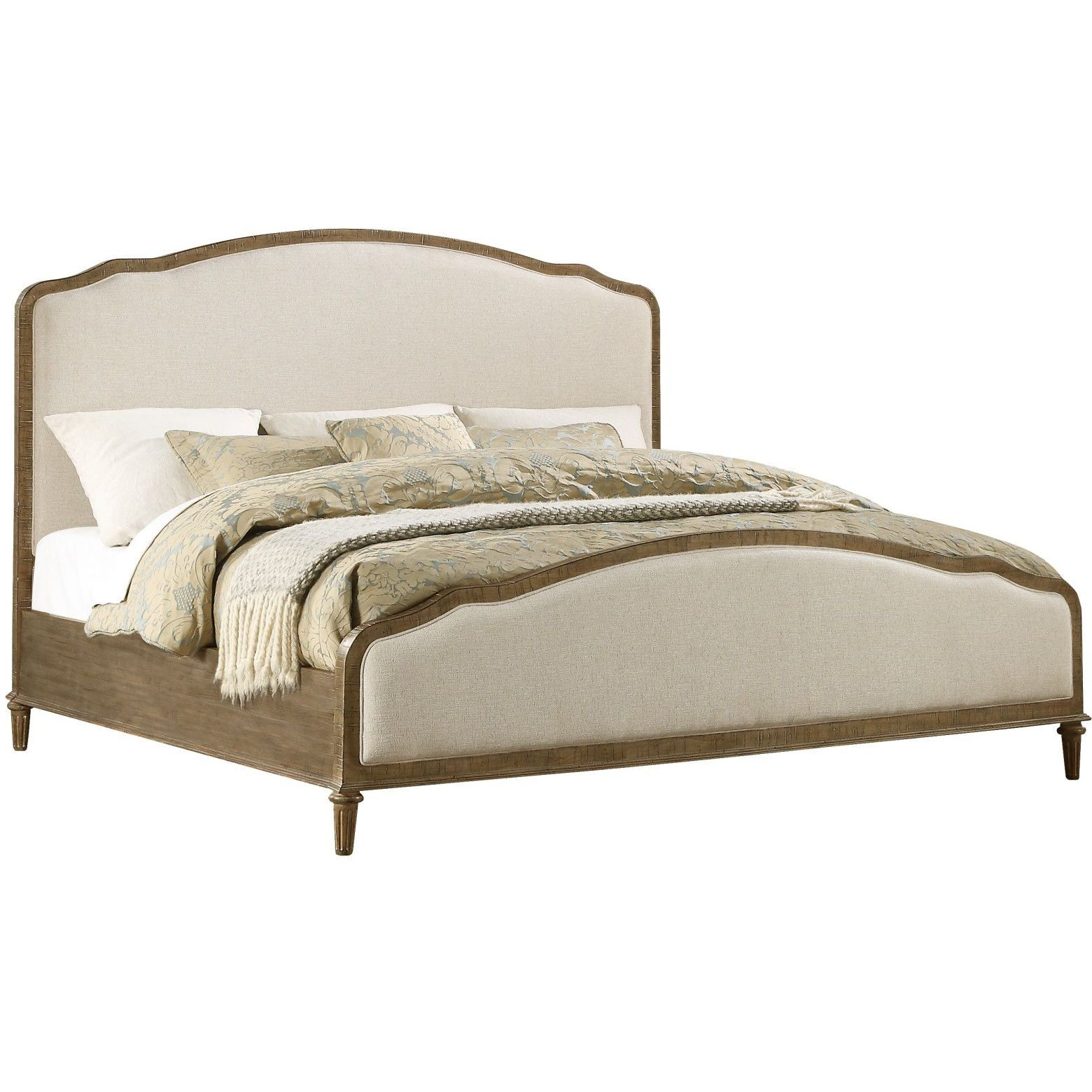 Wallace & Bay Ludin Brown King Upholstered Bed