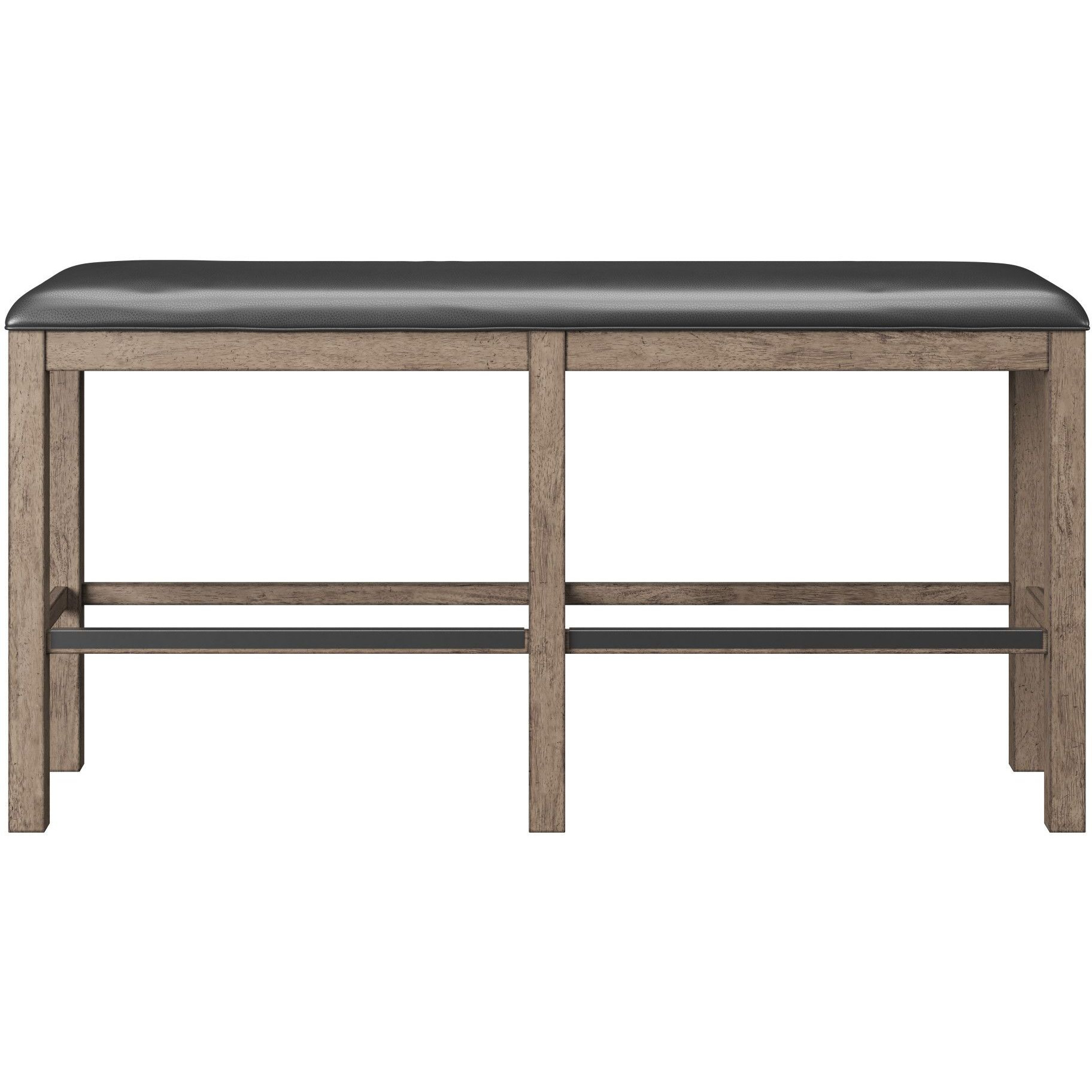 Wallace & Bay Benti Brown 60"" Bar Height Bench