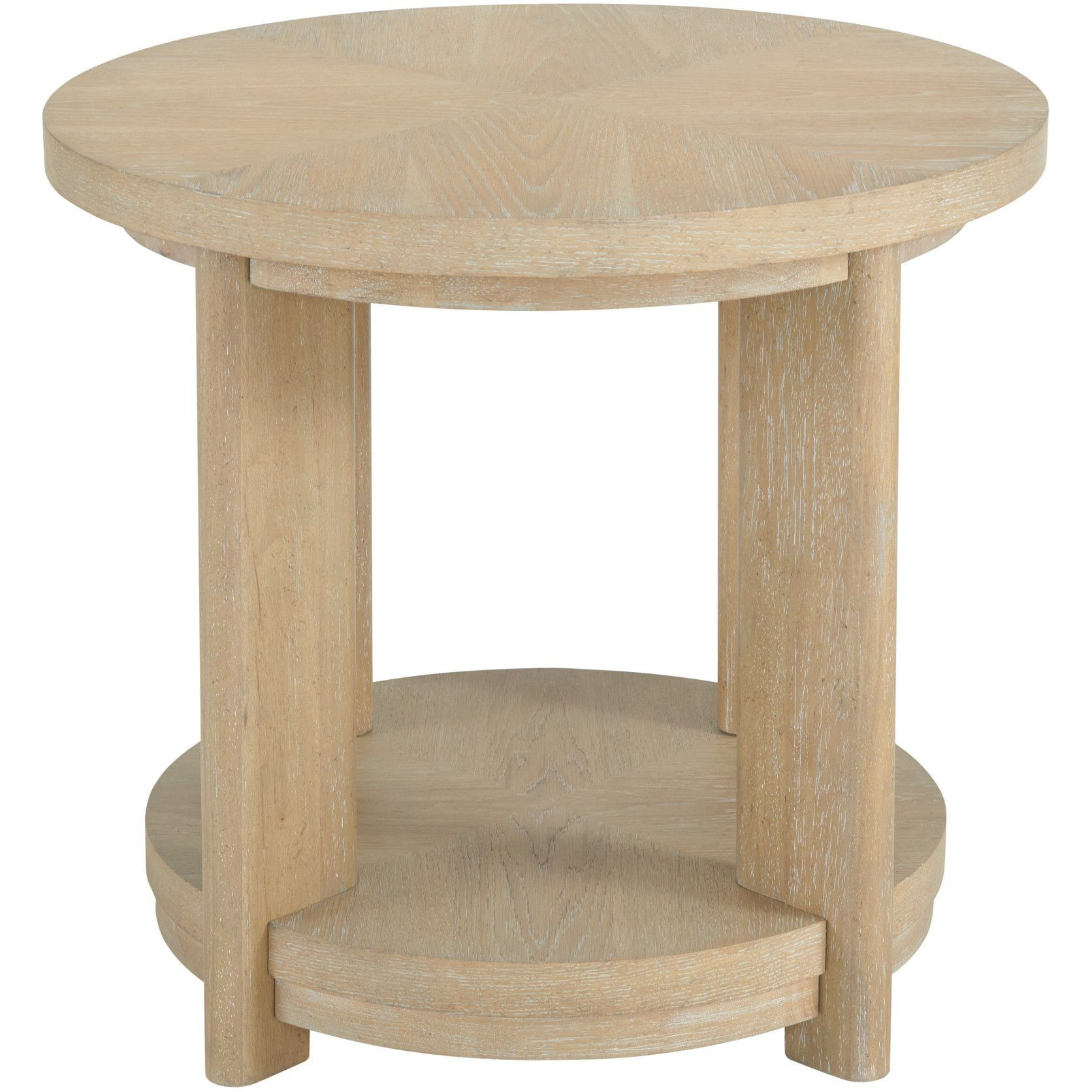 Wallace & Bay Clove Tan Round Accent Table