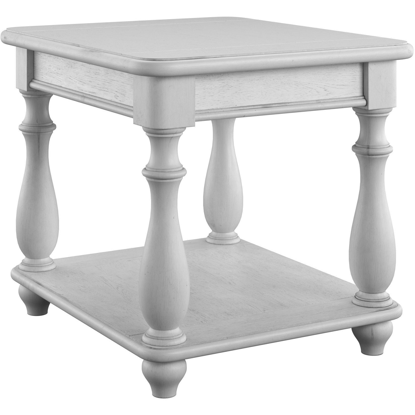 Wallace & Bay Mariano Gray Square End Table