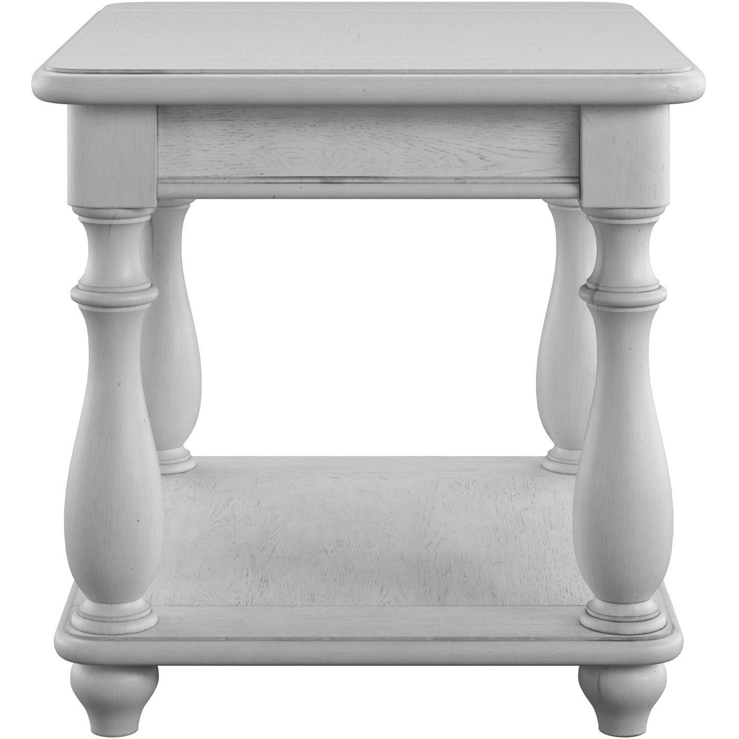 Wallace & Bay Mariano Gray Square End Table