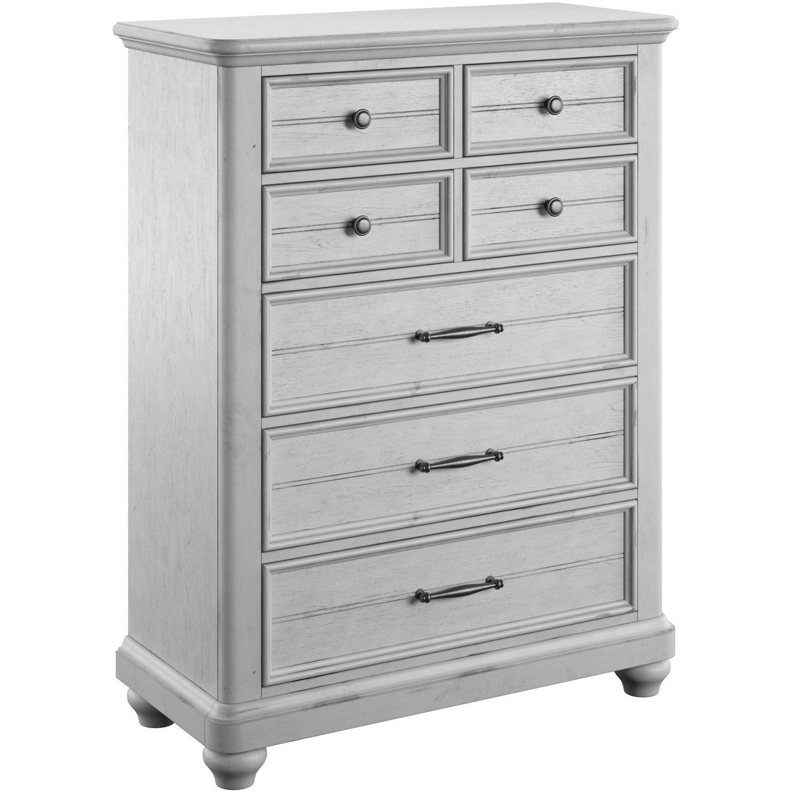 Wallace & Bay Mariano Gray 7-Drawer Chest