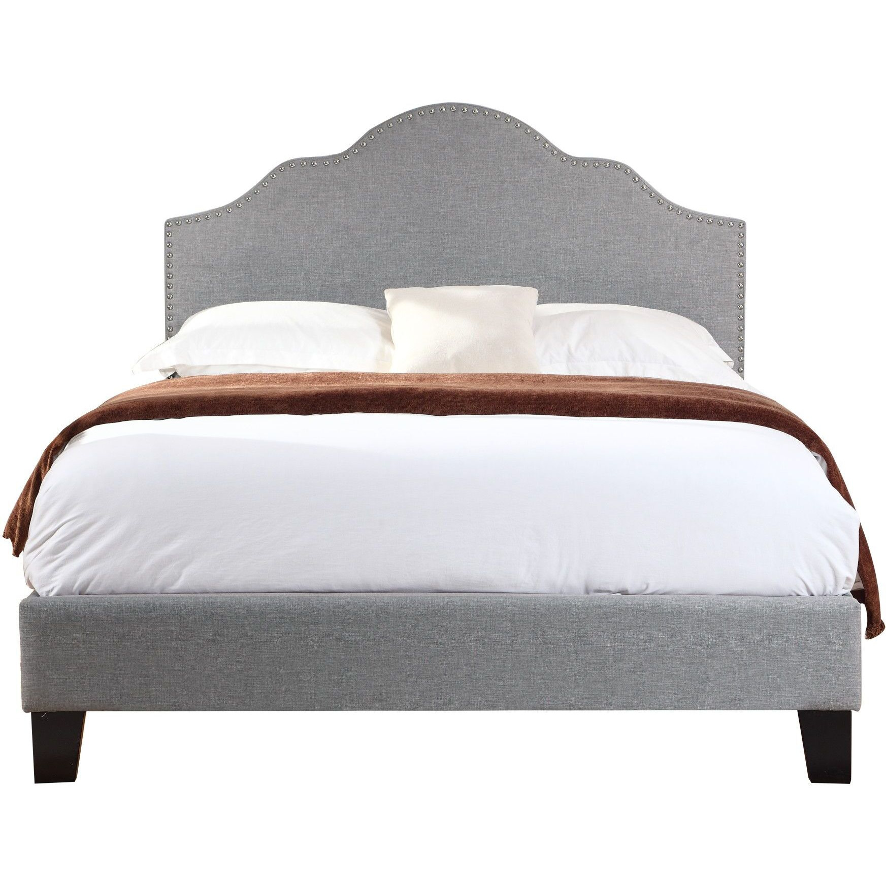 Wallace & Bay Kopa Gray Full Upholstered Bed