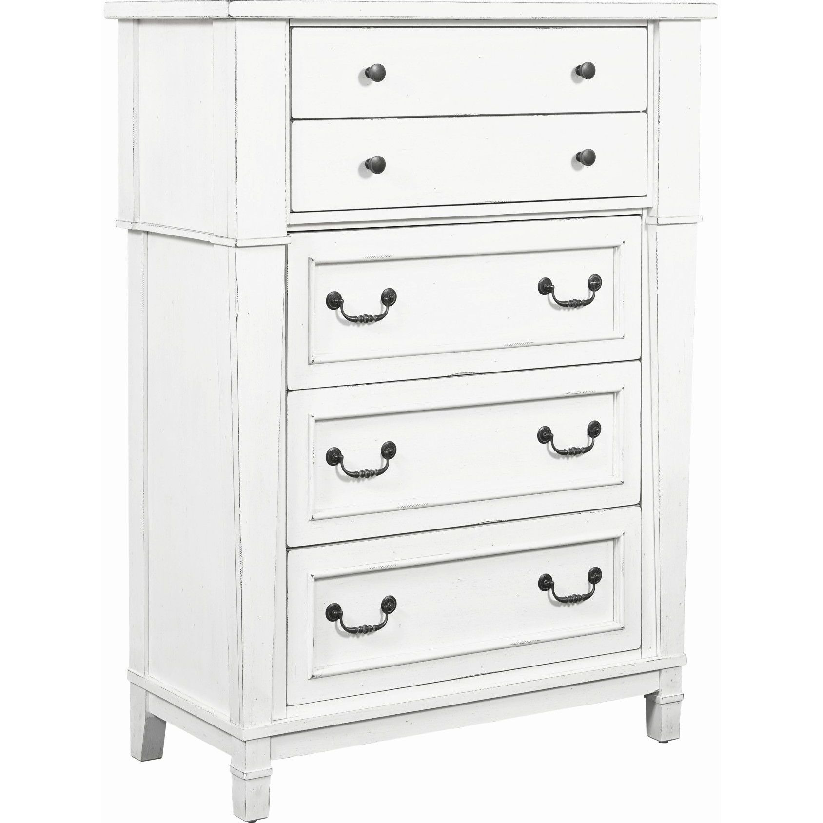 Wallace & Bay Coastal White 5-Drawer Chest