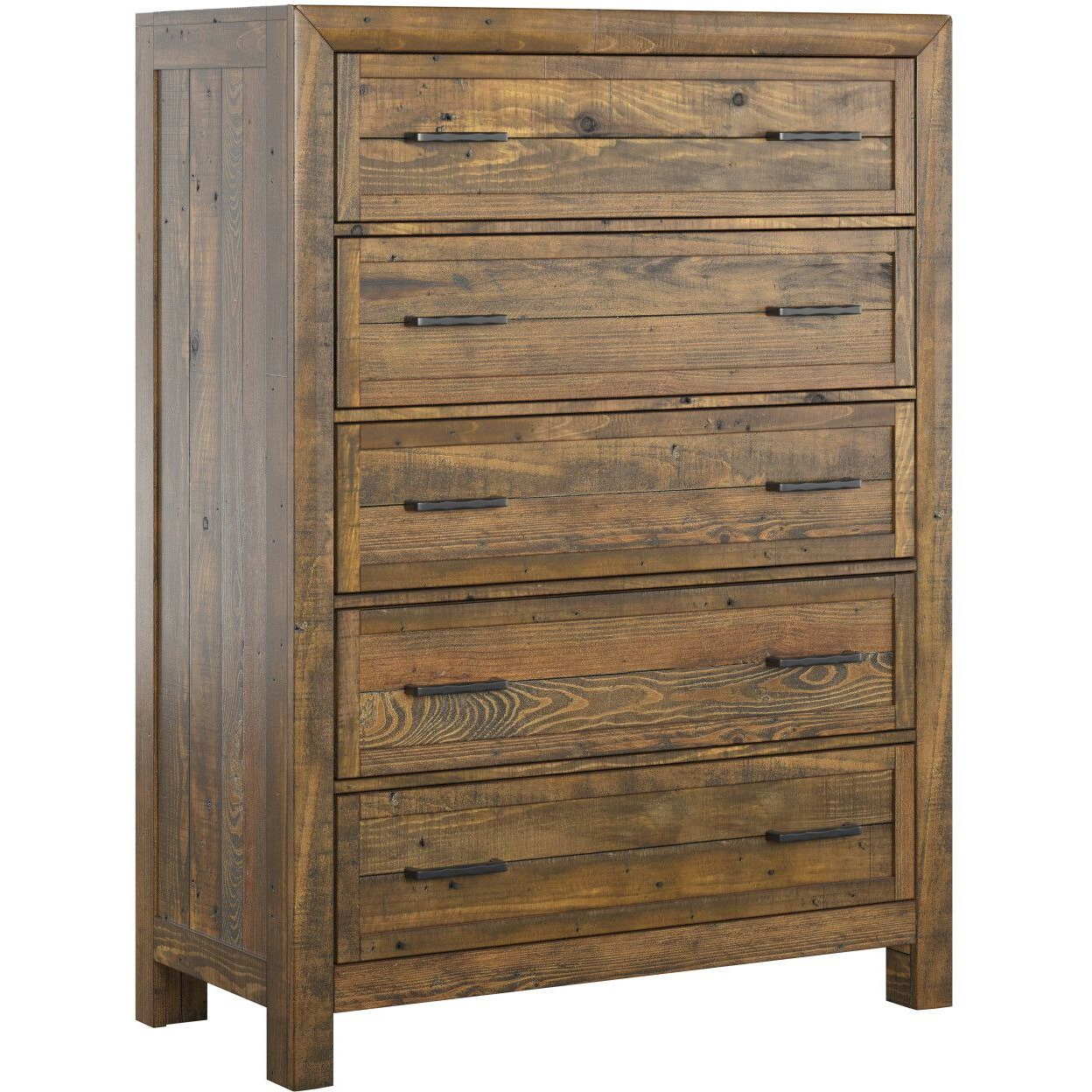 Wallace & Bay Lisque Brown 5-Drawer Chest