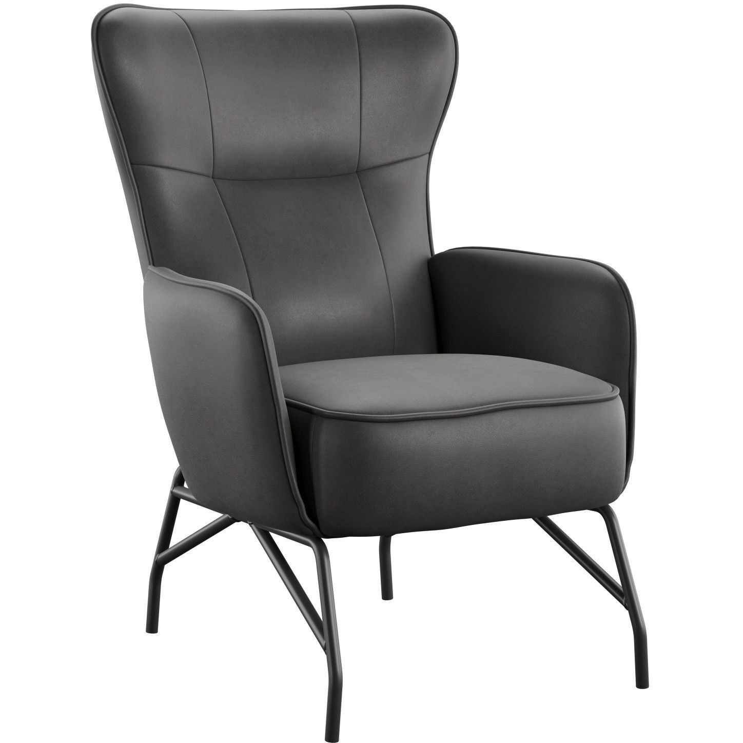 Wallace & Bay Graham Black Accent Chair