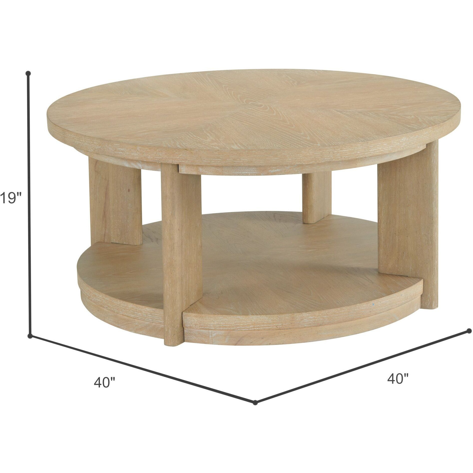 Wallace & Bay Clove Tan Coffee Table