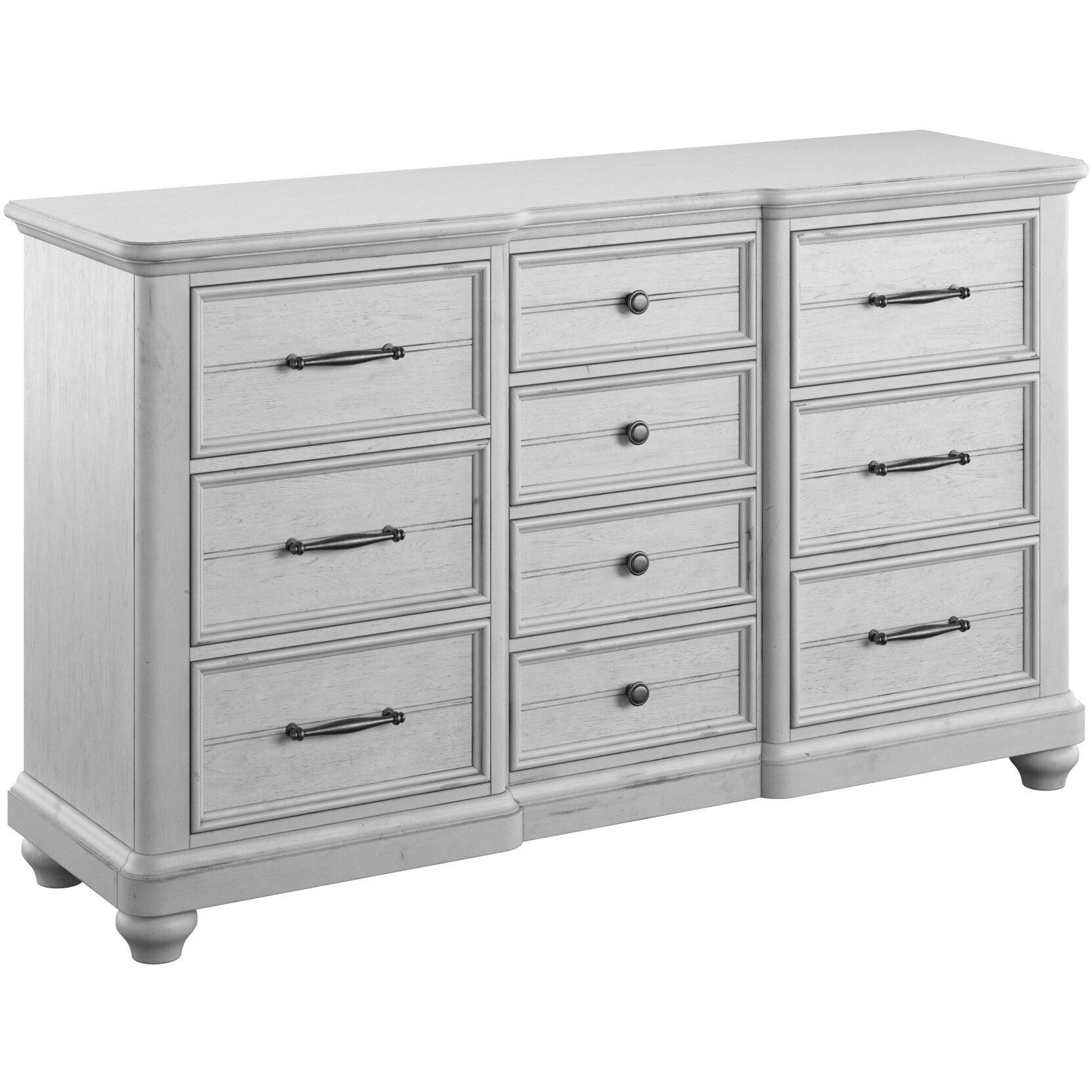 Wallace & Bay Mariano Gray 10-Drawer Dresser