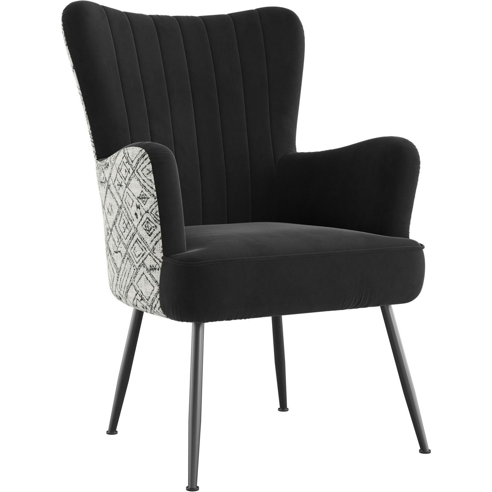 Wallace & Bay Amirra Black Accent Chair