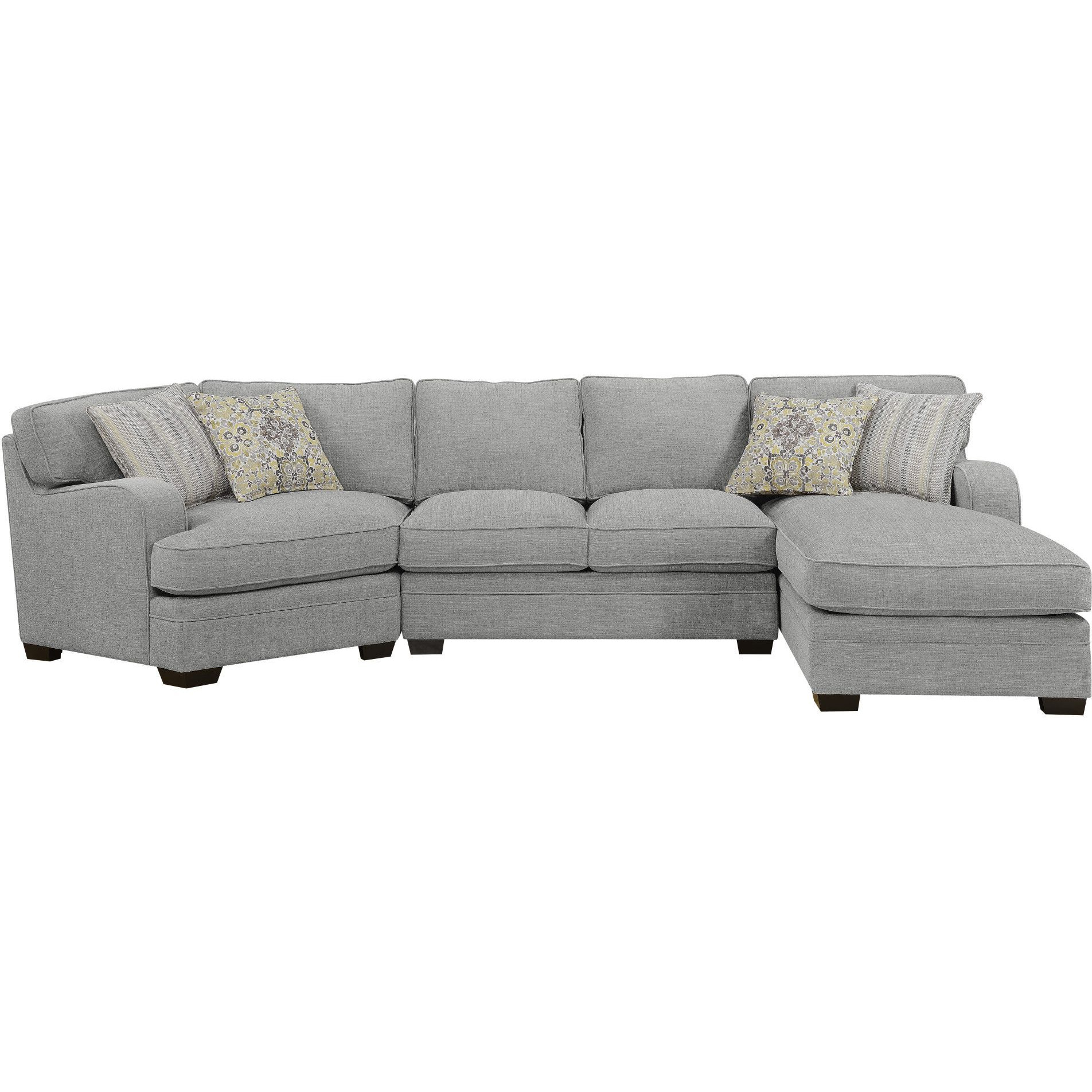 Wallace & Bay Berza Gray Right Side Facing Chaise Sectional