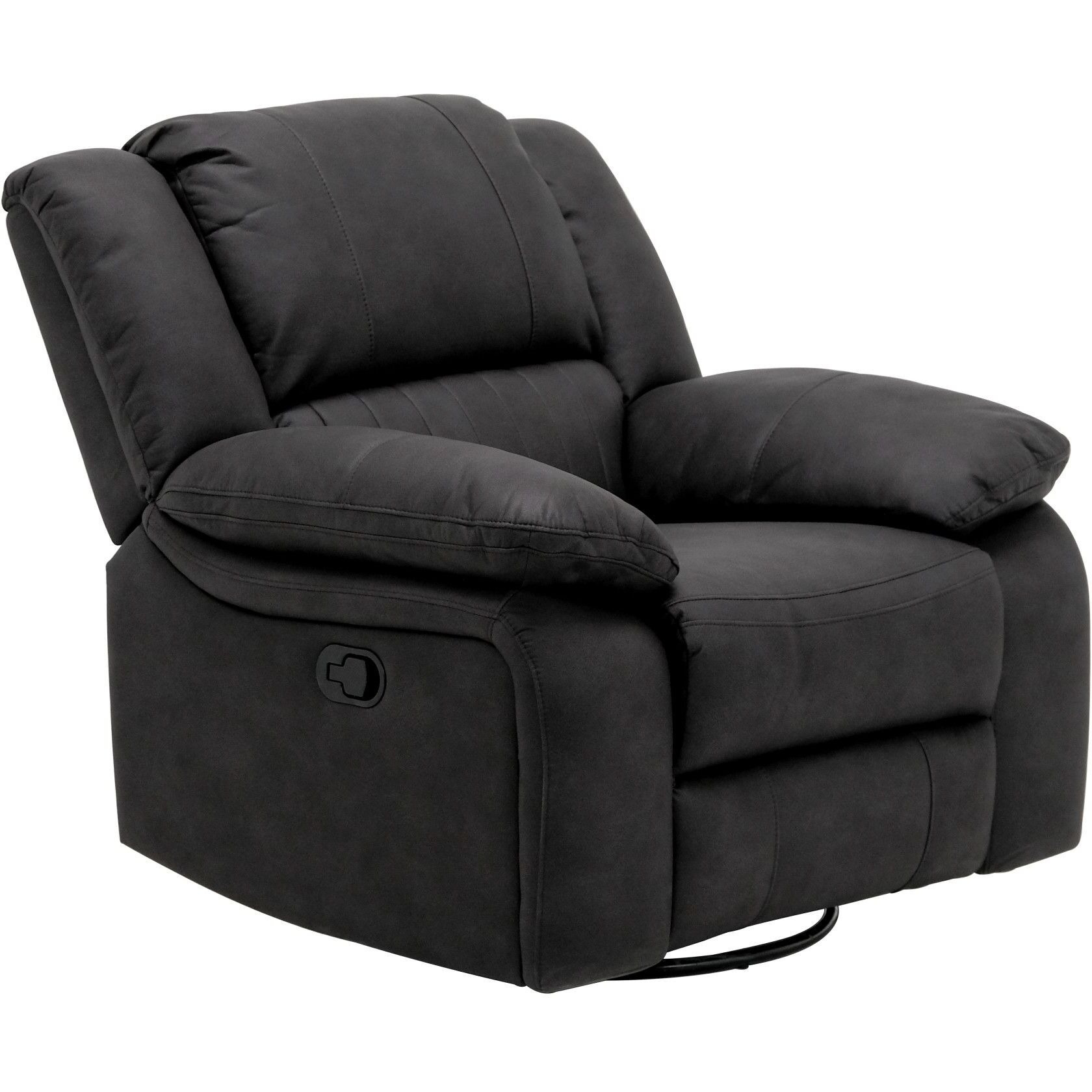 Wallace & Bay Marshall Black Swivel Gliding Recliner