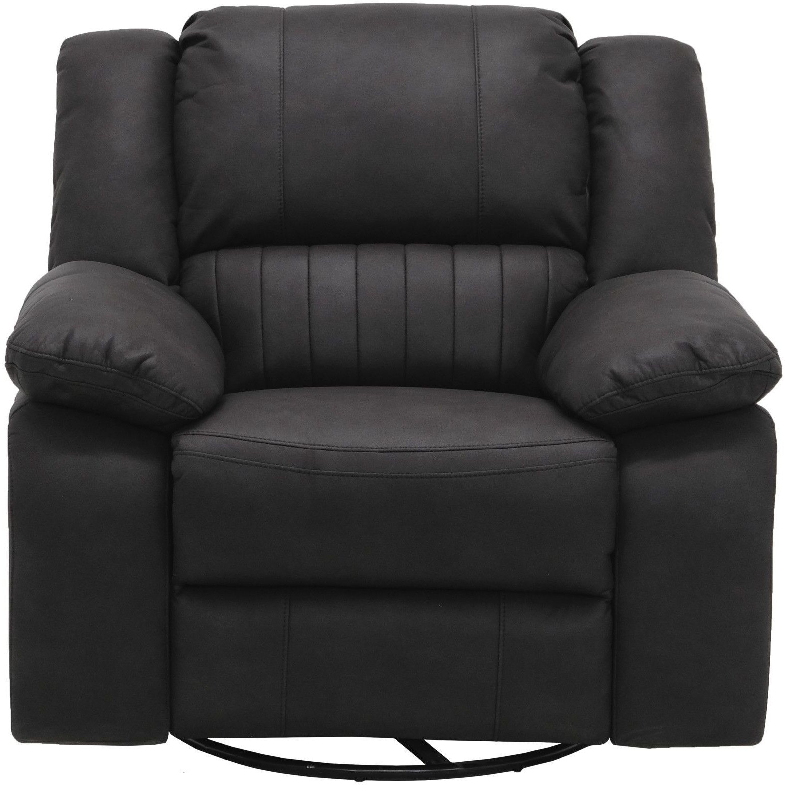 Wallace & Bay Marshall Black Swivel Gliding Recliner