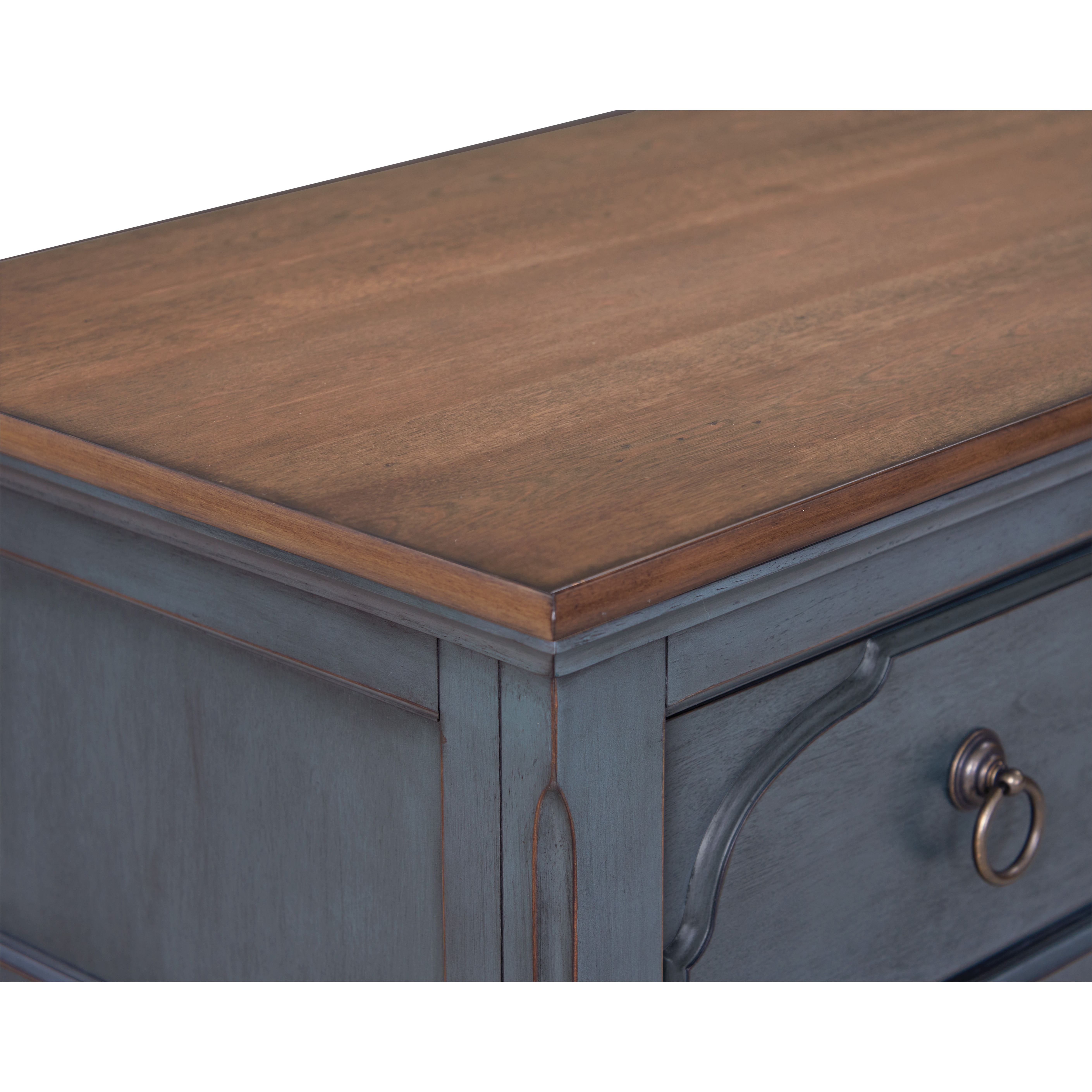 Bridgevine Home Americana Dresser  No Assembly Required  Corduroy Blue Finish