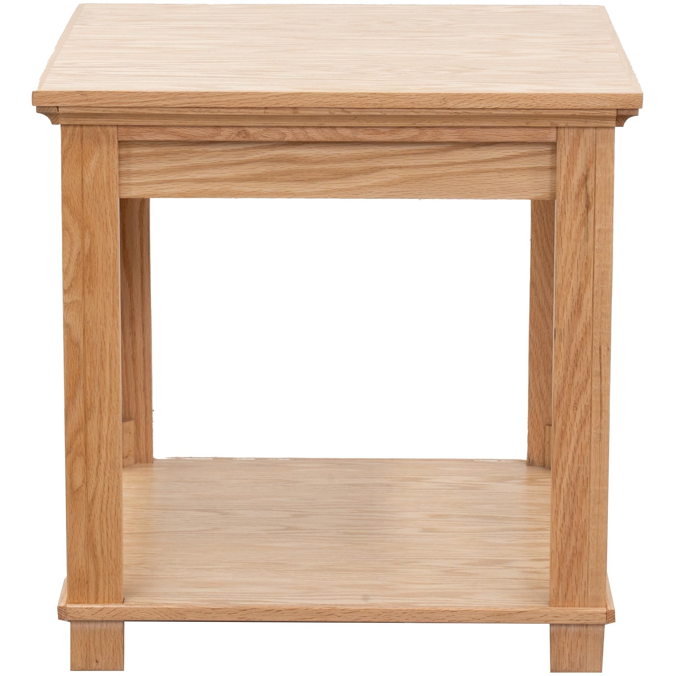 Bridgevine Home Topanga 24 Inch End Table  No Assembly Required  Natural Finish