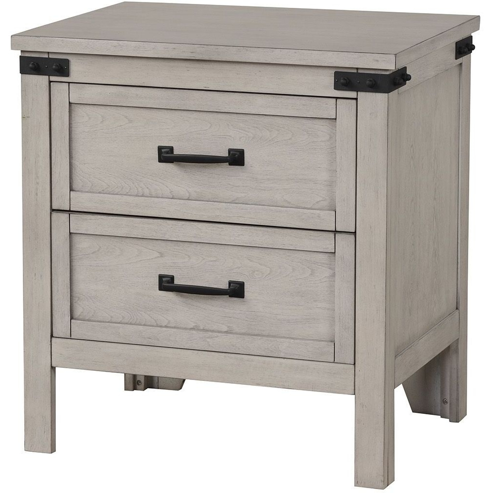 Bridgevine Home Alexandria Nightstand  Mountain Mist Finish