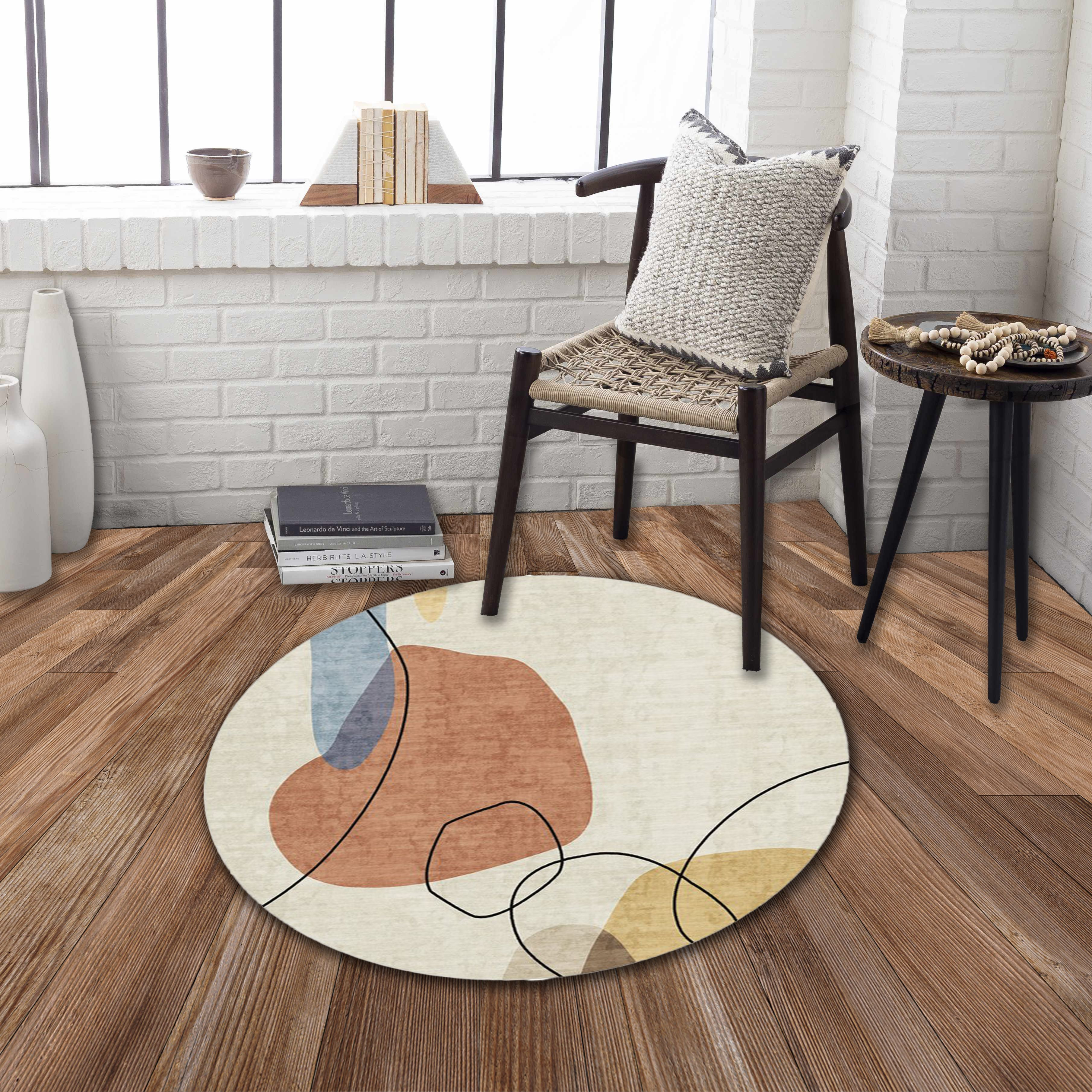 Rabbit G8070-2 - 41"" X - 41"" Washable Non-Slip Round Rug