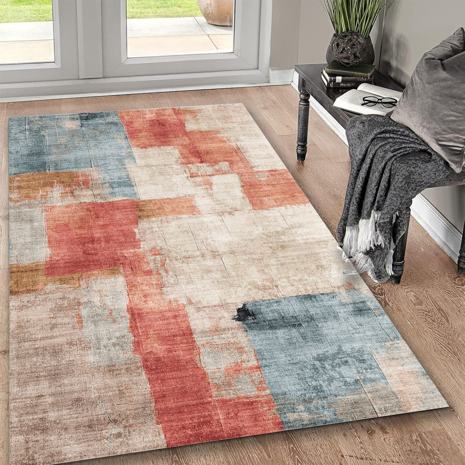 Toucan G24087-1 - 5' X 7' Washable Non-Slip Area Rug