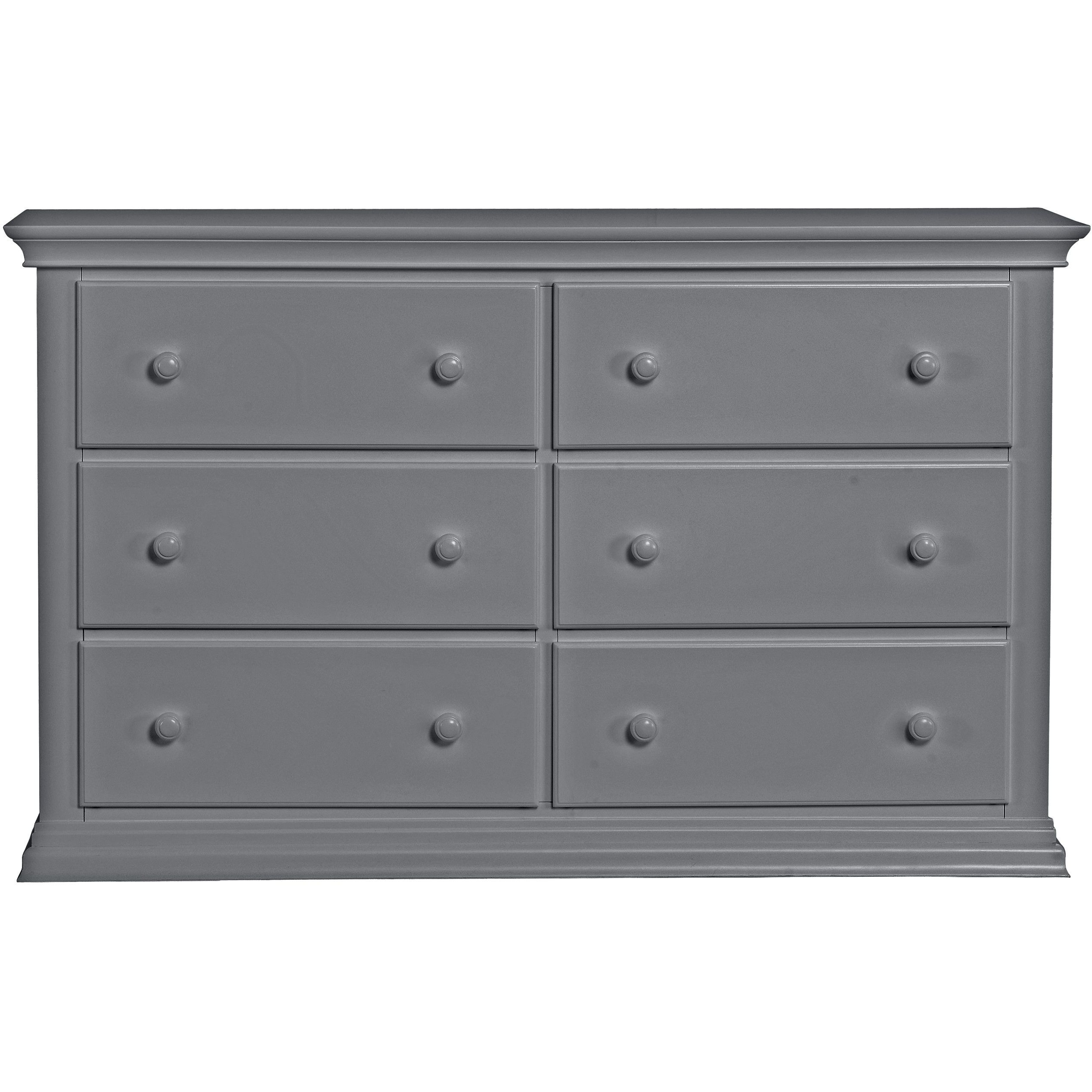 Universal 6 Drawer Dresser Gray