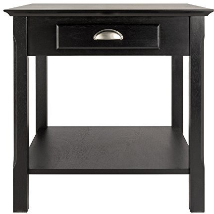 Winsome Wood Timber Occasional Table  Black  2197 X 2205 X 2197 Inches