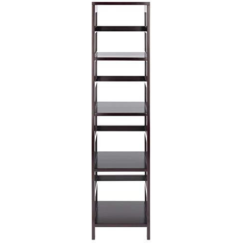 Winsome 4 Tier Wood Leo Model Name Shelving  Small  Espresso