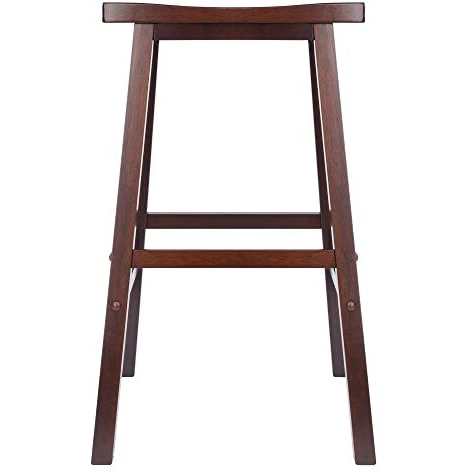 Winsome 29-Inch Beech Wood Saddle Seat Bar Stool  Antique Walnut (94089)