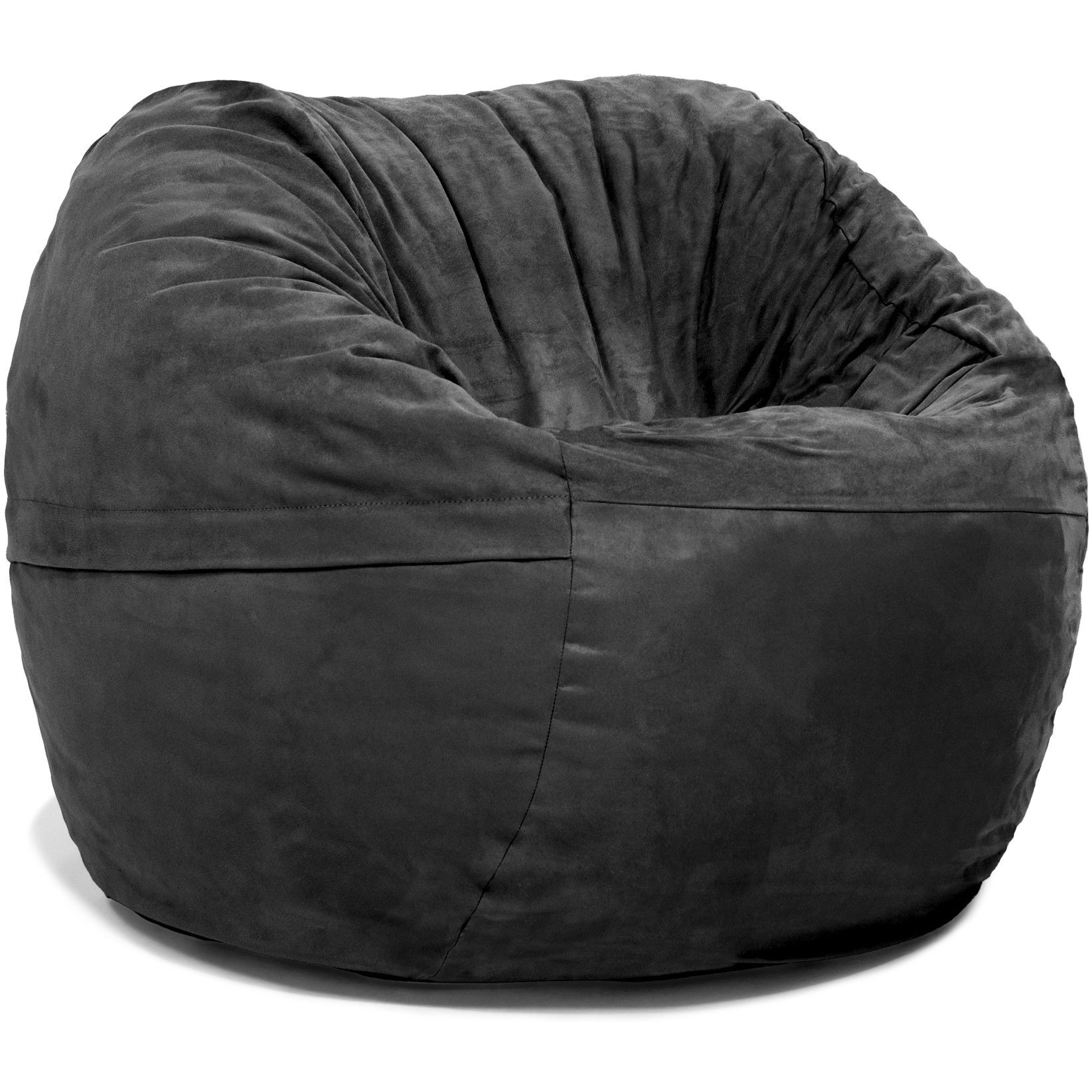 Jaxx Saxx 3 Foot Round Bean Bag W/ Removable Cover  Black