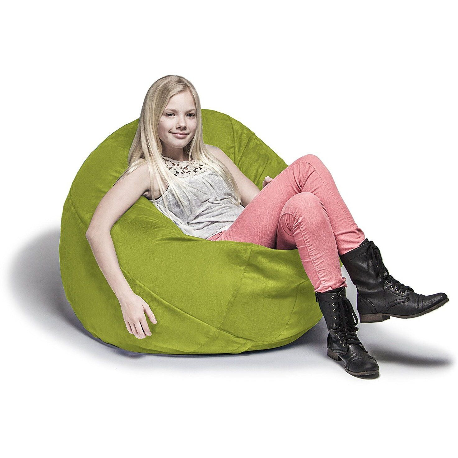 Jaxx 4 Ft Cocoon Kids Bean Bag  Lime