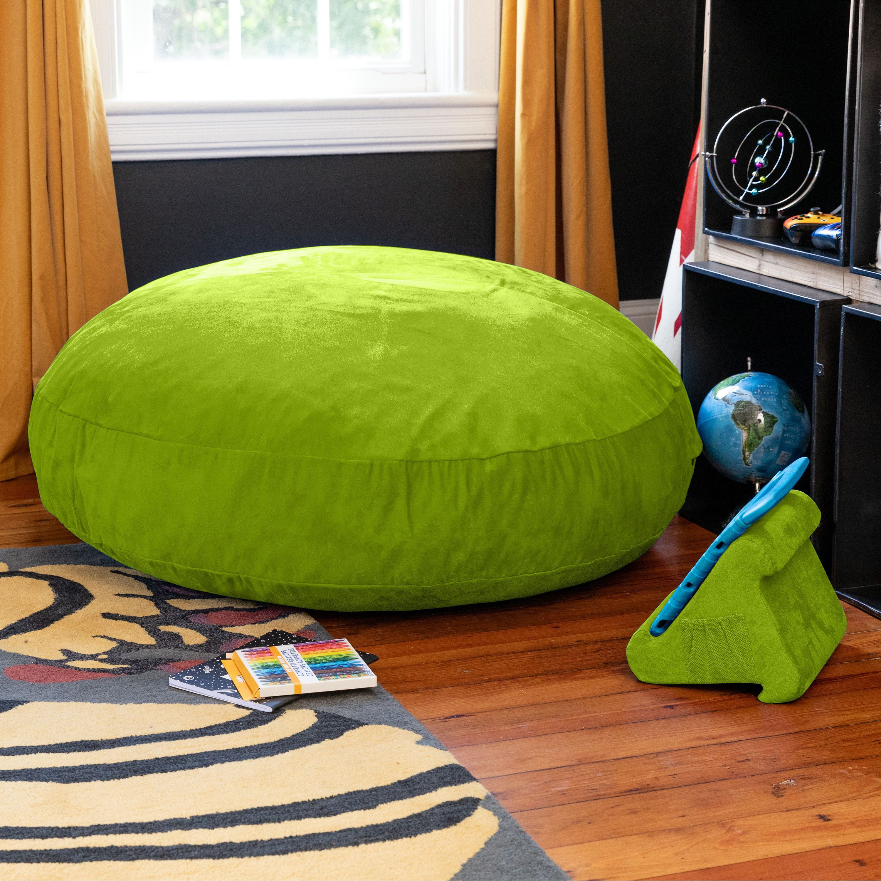 Jaxx 4 Ft Cocoon Kids Bean Bag  Lime