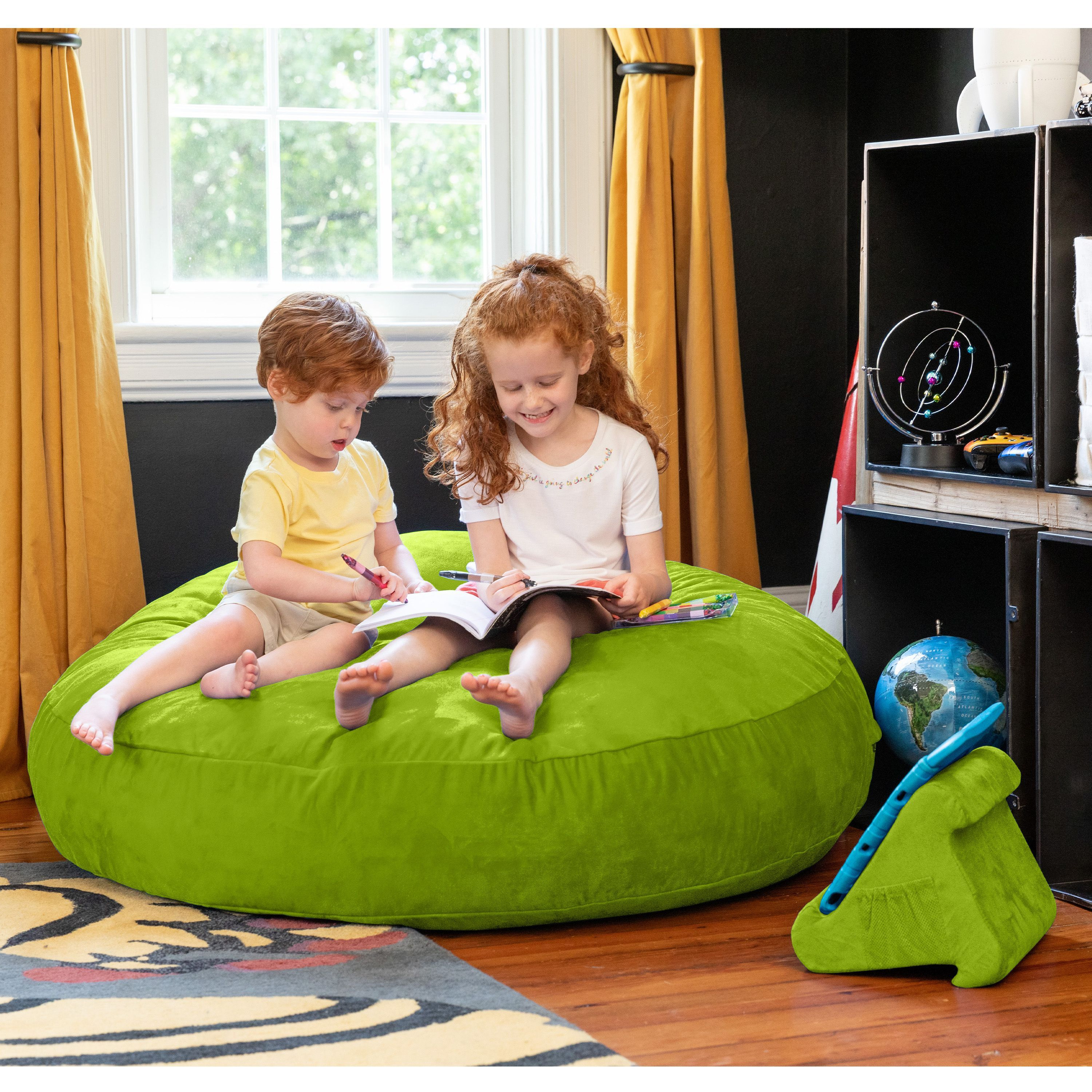 Jaxx 4 Ft Cocoon Kids Bean Bag  Lime