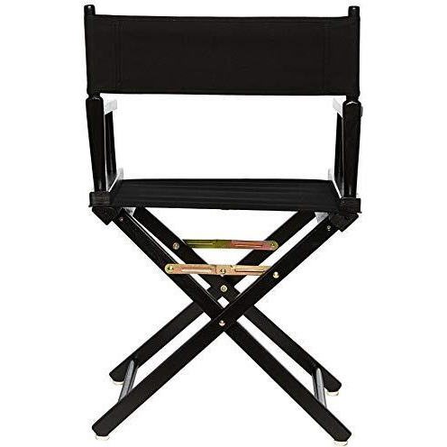 18"" Director's Chair Black Frame-Black Canvas