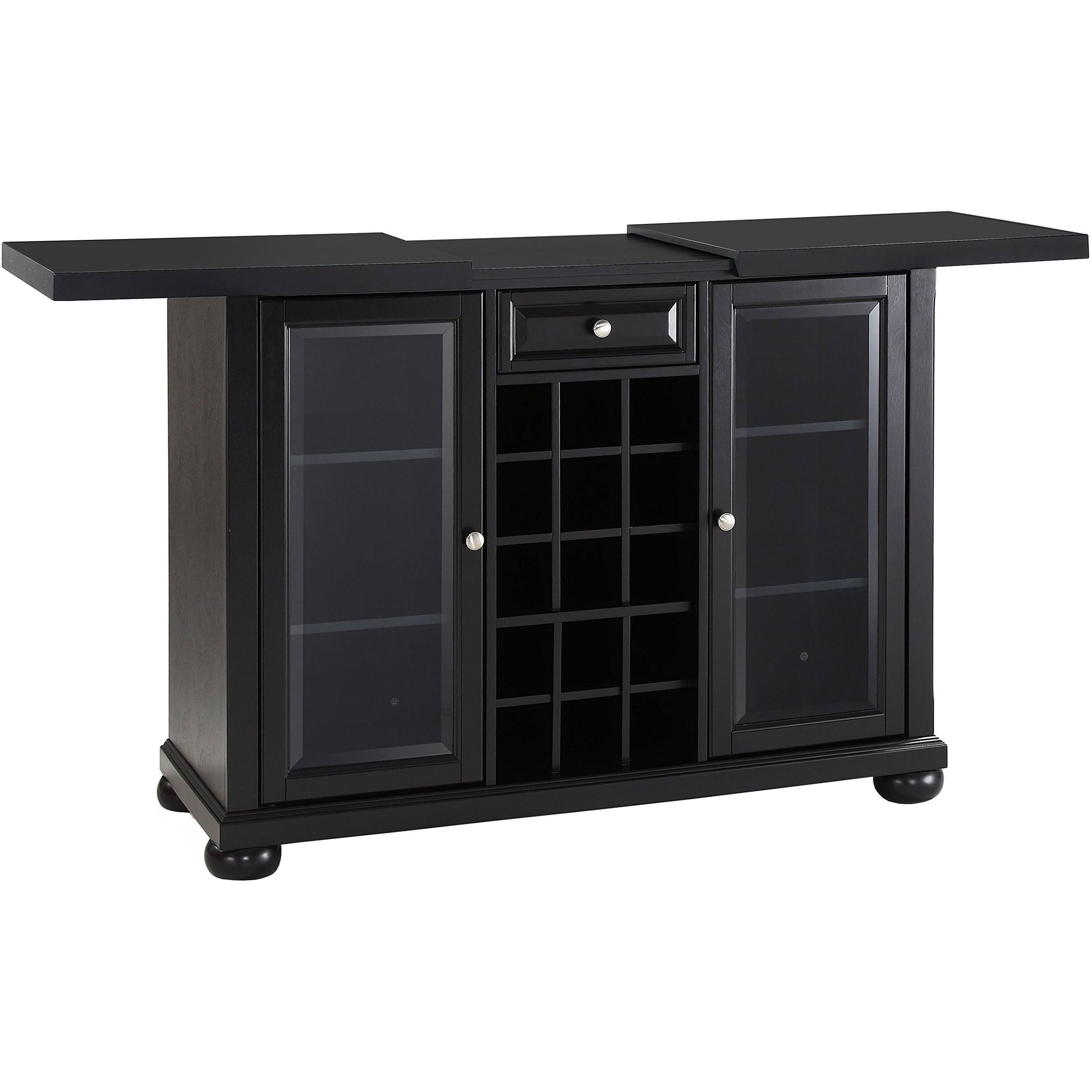 Cambridge Sliding Top Bar Cabinet Black