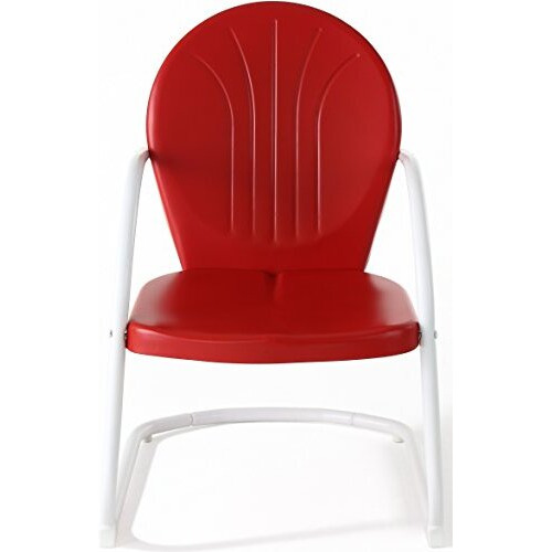 Griffith Outdoor Metal Armchair Bright Red Gloss