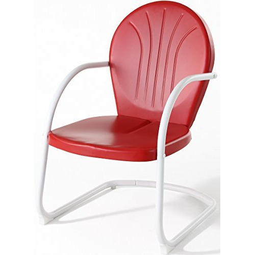 Griffith Outdoor Metal Armchair Bright Red Gloss