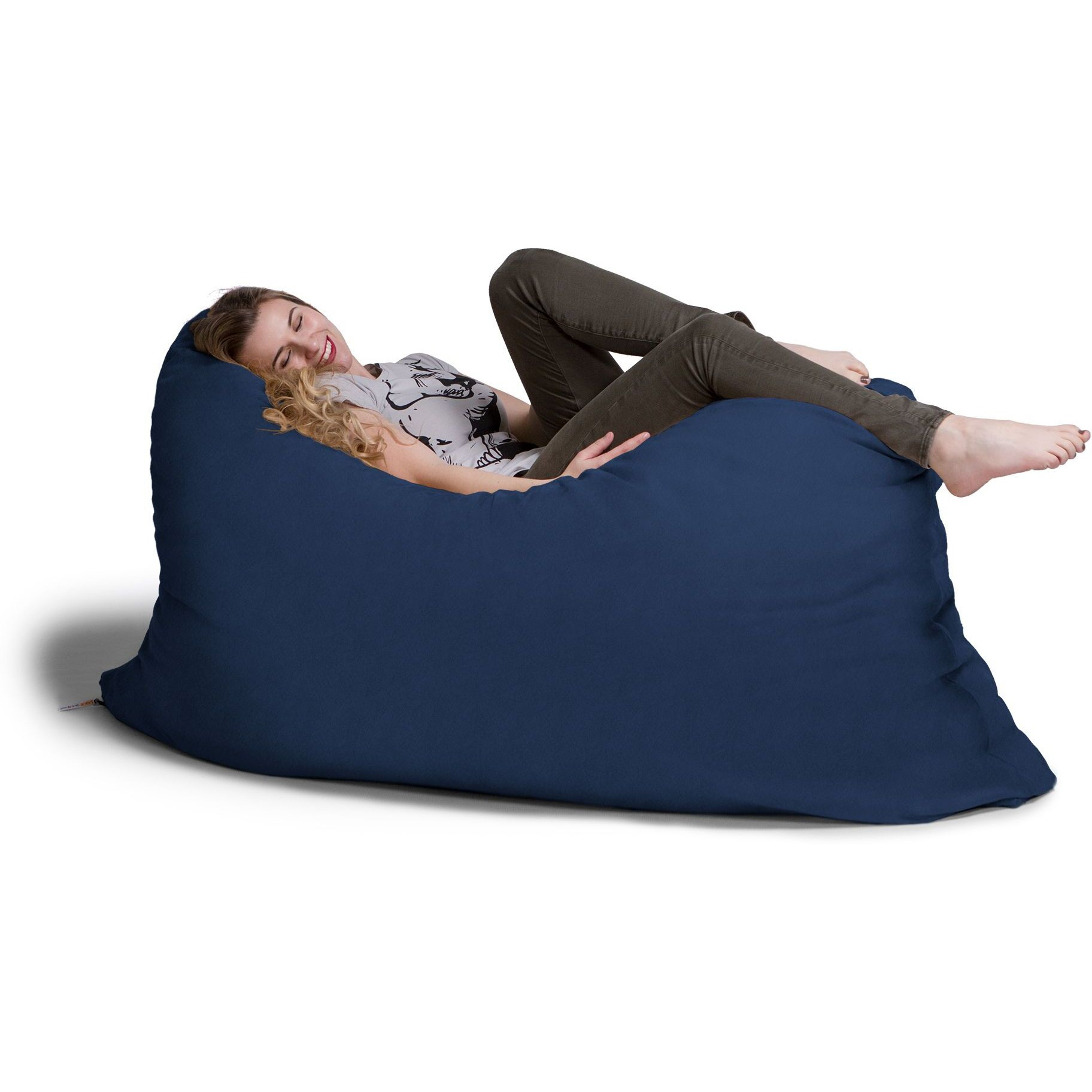 Jaxx 5.5 Ft Pillow Saxx Bean Bag Pillow  Navy