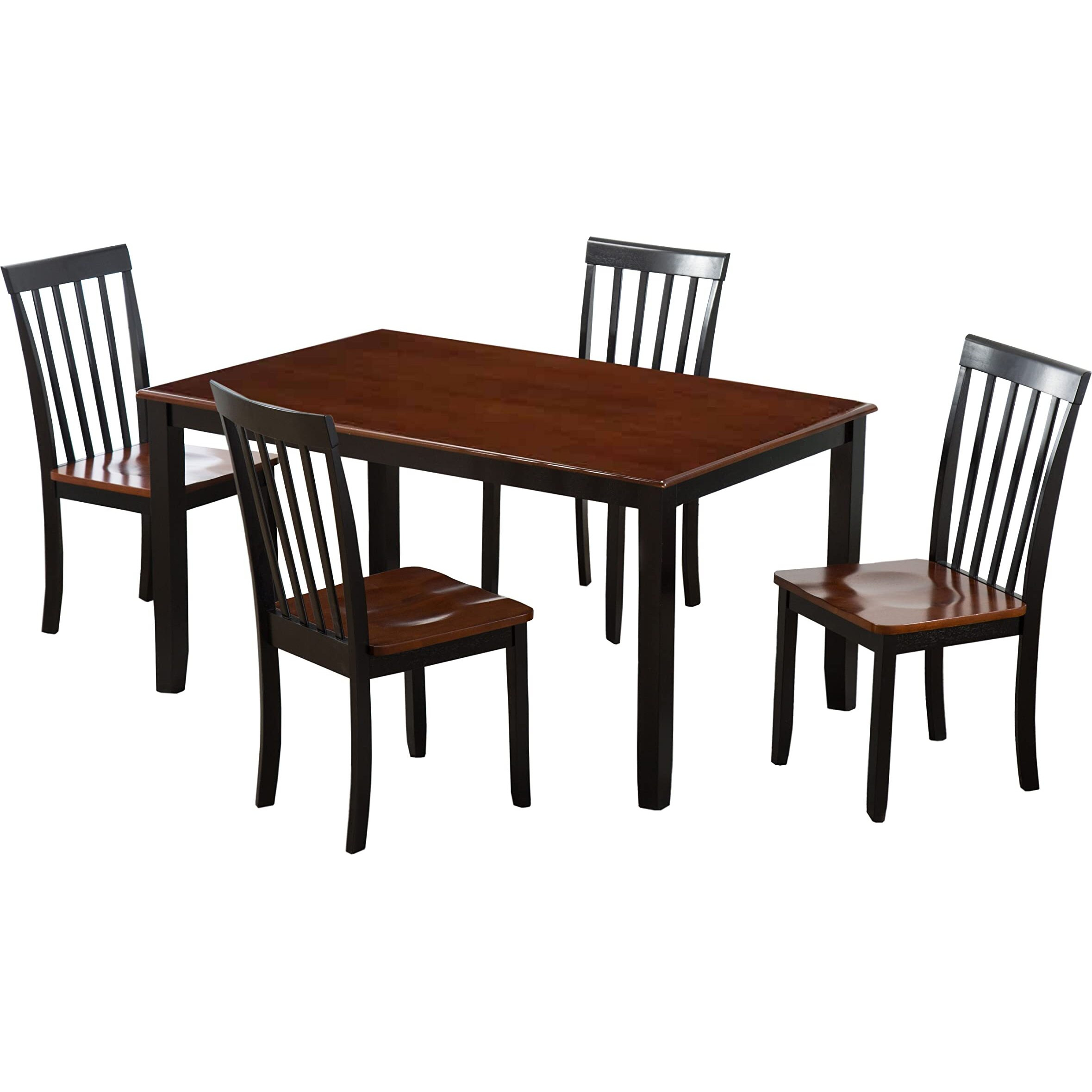 Boraam Bloomington 5-Piece Dining Room Set  Black/Cherry