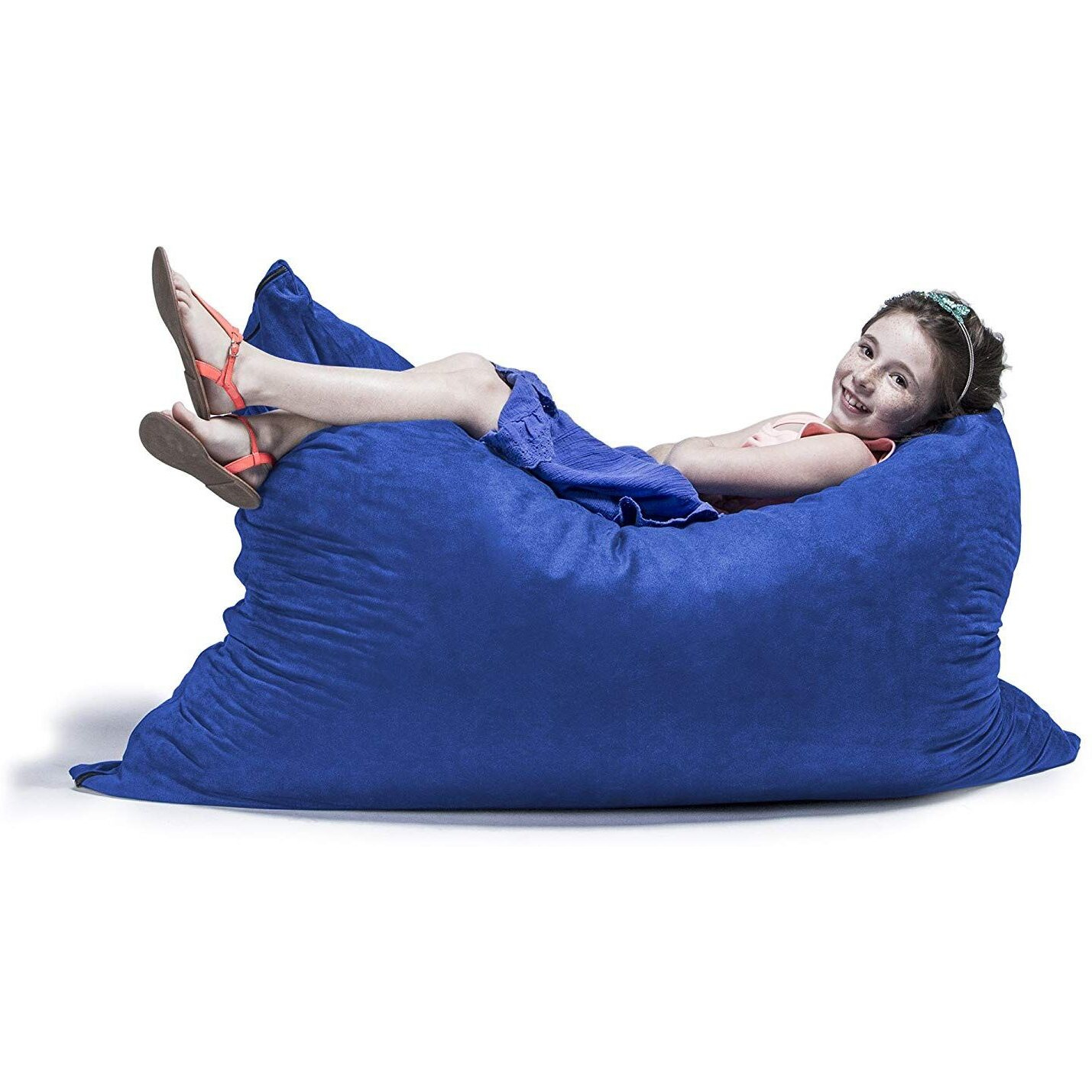 Jaxx 3.5 Ft Pillow Saxx Kids Bean Bag  Blue