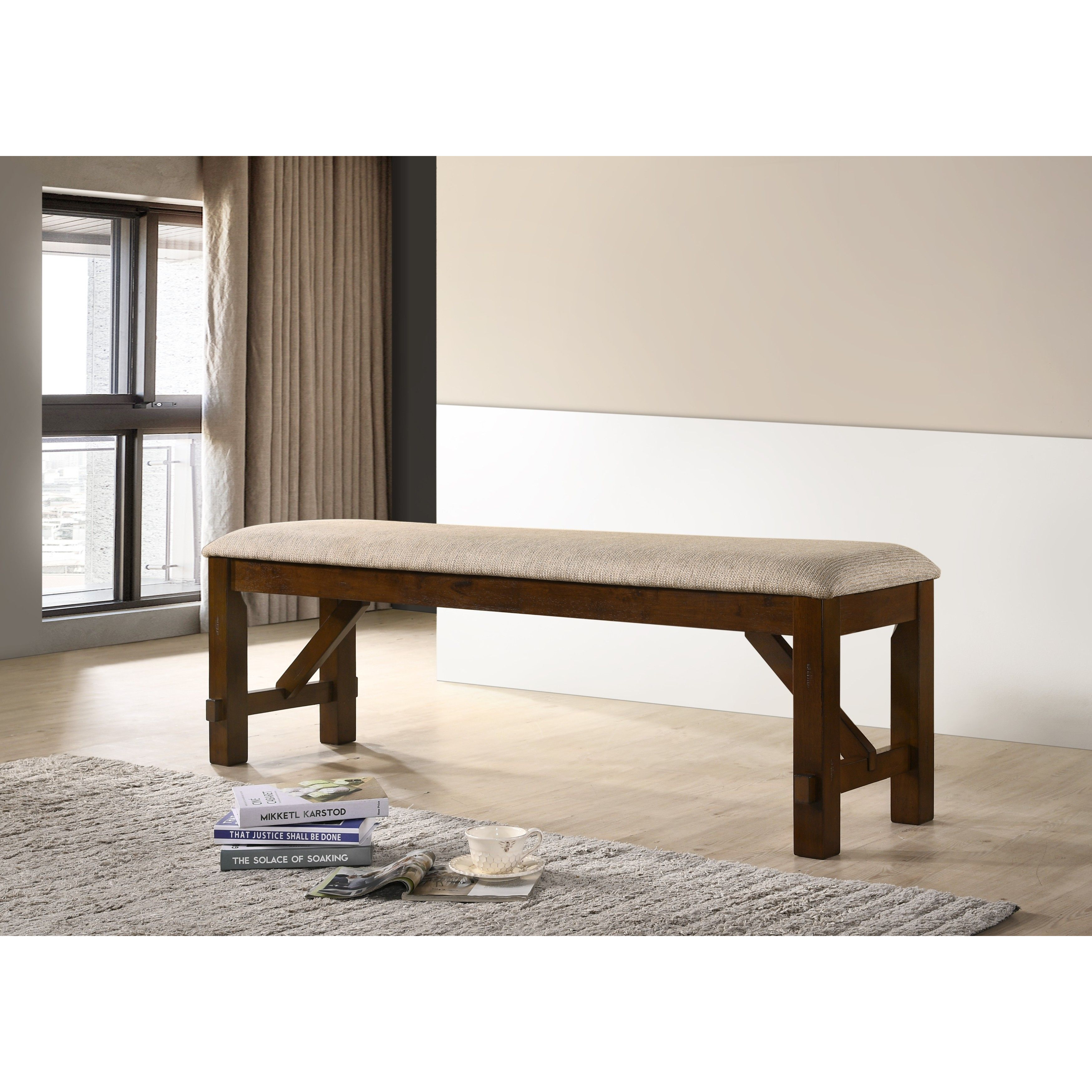 Karven Solid Wood Dining Bench