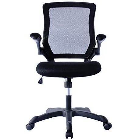 Mesh Task Office Chair With Flip Up Arms. Color Black