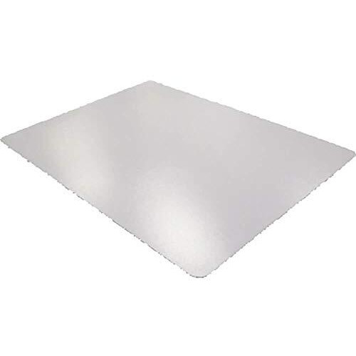 Cleartex Ultimat Chair Mat  Rectangular  Clear Polycarbonate  For Hard Floors  Size 48"" X 53""