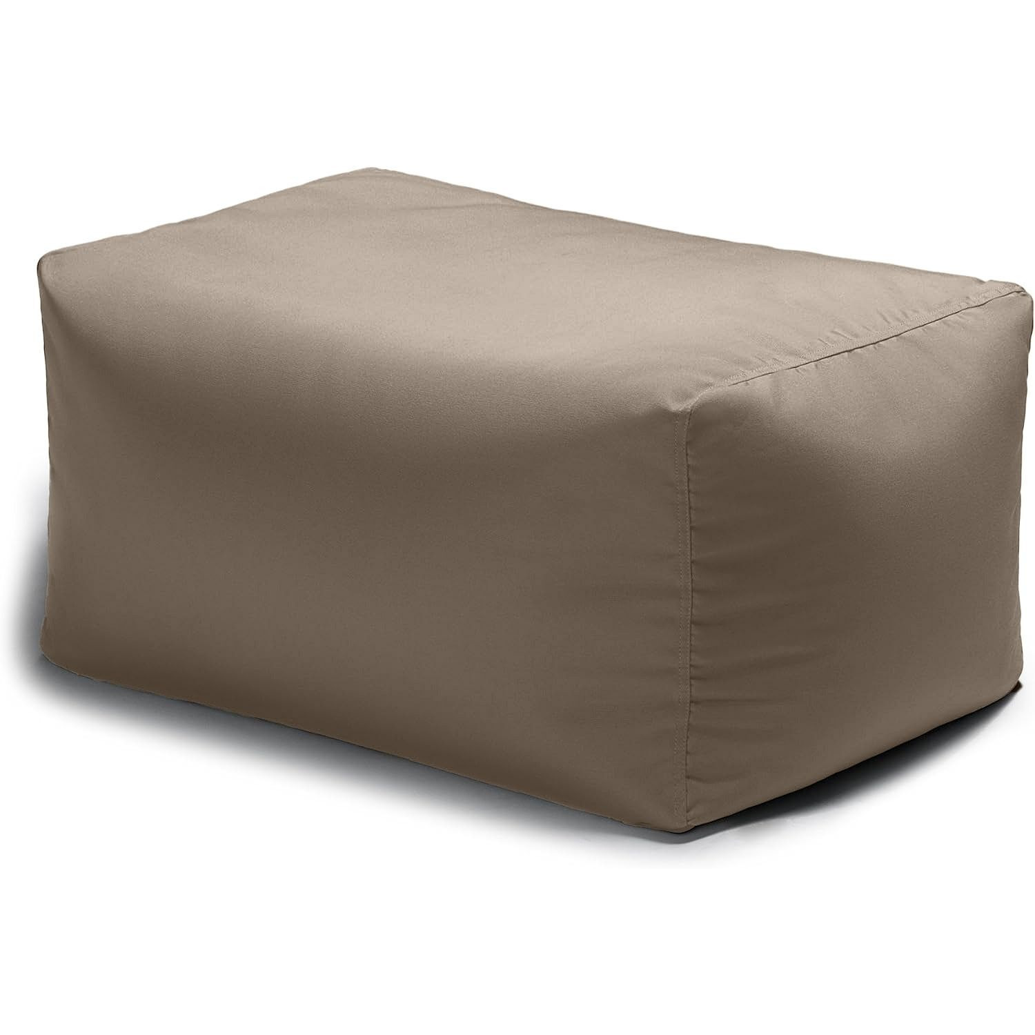 Jaxx Leon Outdoor Bean Bag Ottoman  Taupe