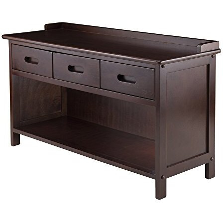 Winsome Adriana Bench  3 Small  Walnut