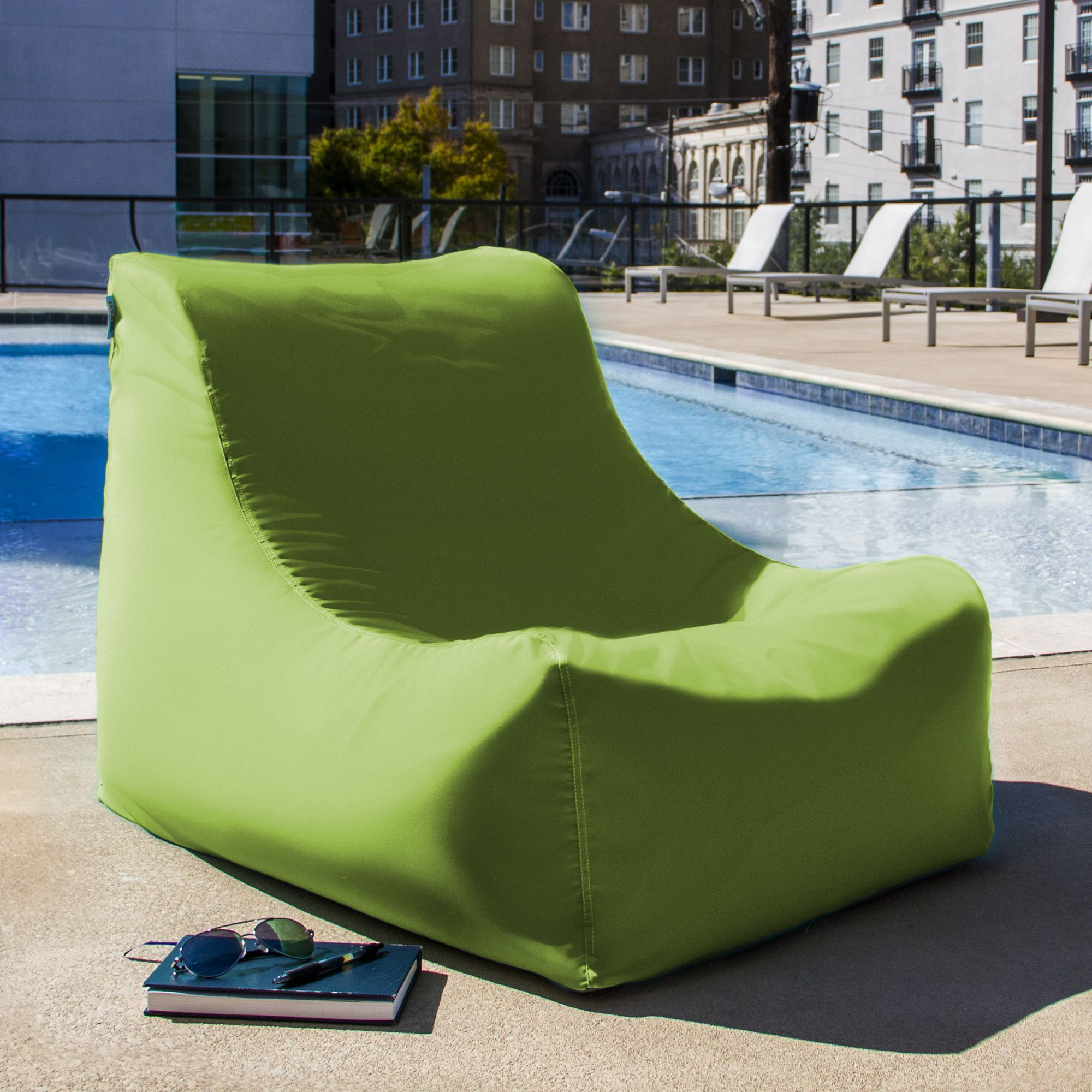 Jaxx Ponce Outdoor Bean Bag Chair  Lime