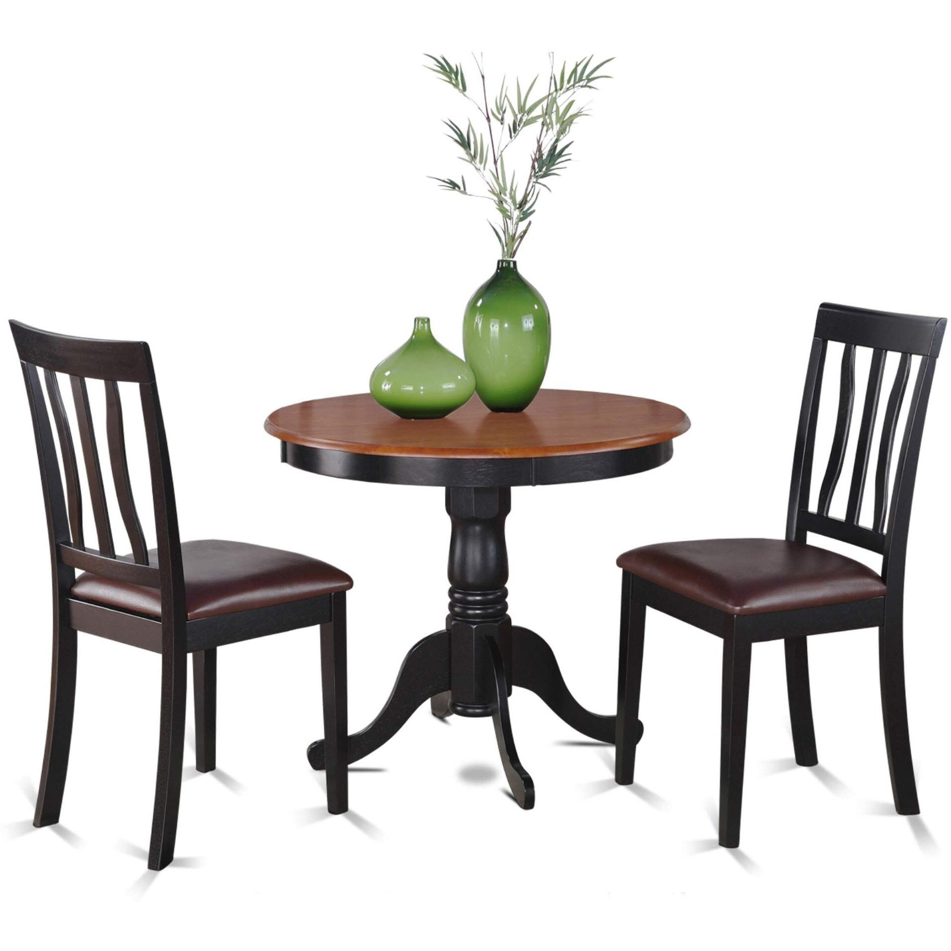 3  Pc  Kitchen  Table  Set-Breakfast  Nook  With  2  Kitchen  Dining  Chairs