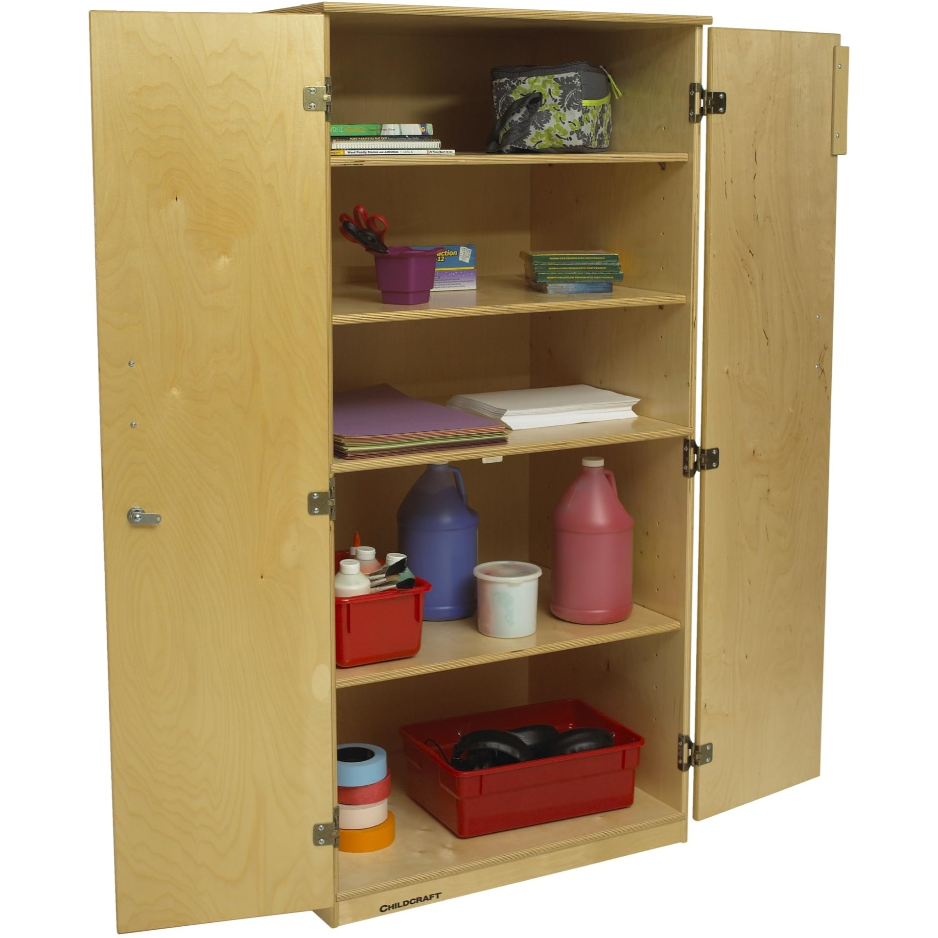 Childcraft Locking 2-Door Storage Unit  29-3/4 X 23 X 60 Inches