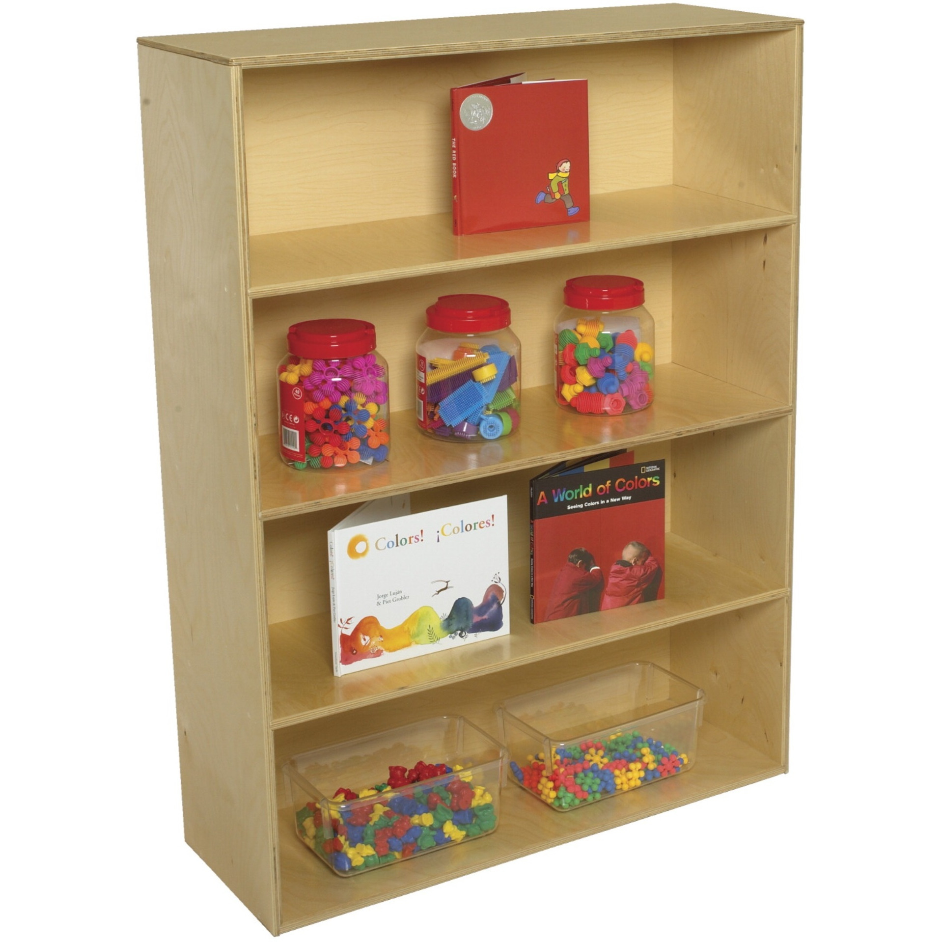 Childcraft 4-Shelf Storage Unit  35-3/4 X 13 X 48 Inches