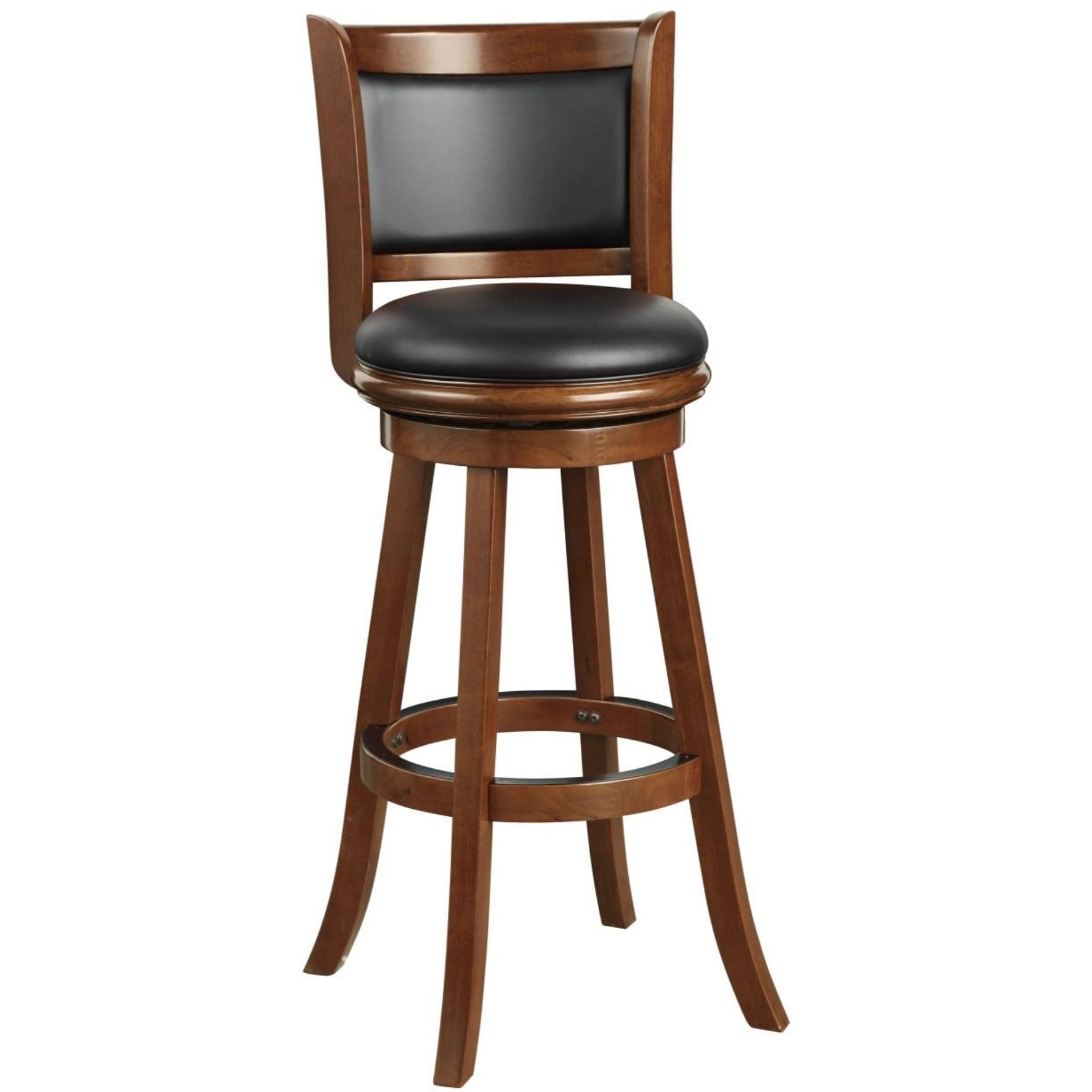 Boraam Augusta 34"" Extra Tall Swivel Bar Stool  Cherry