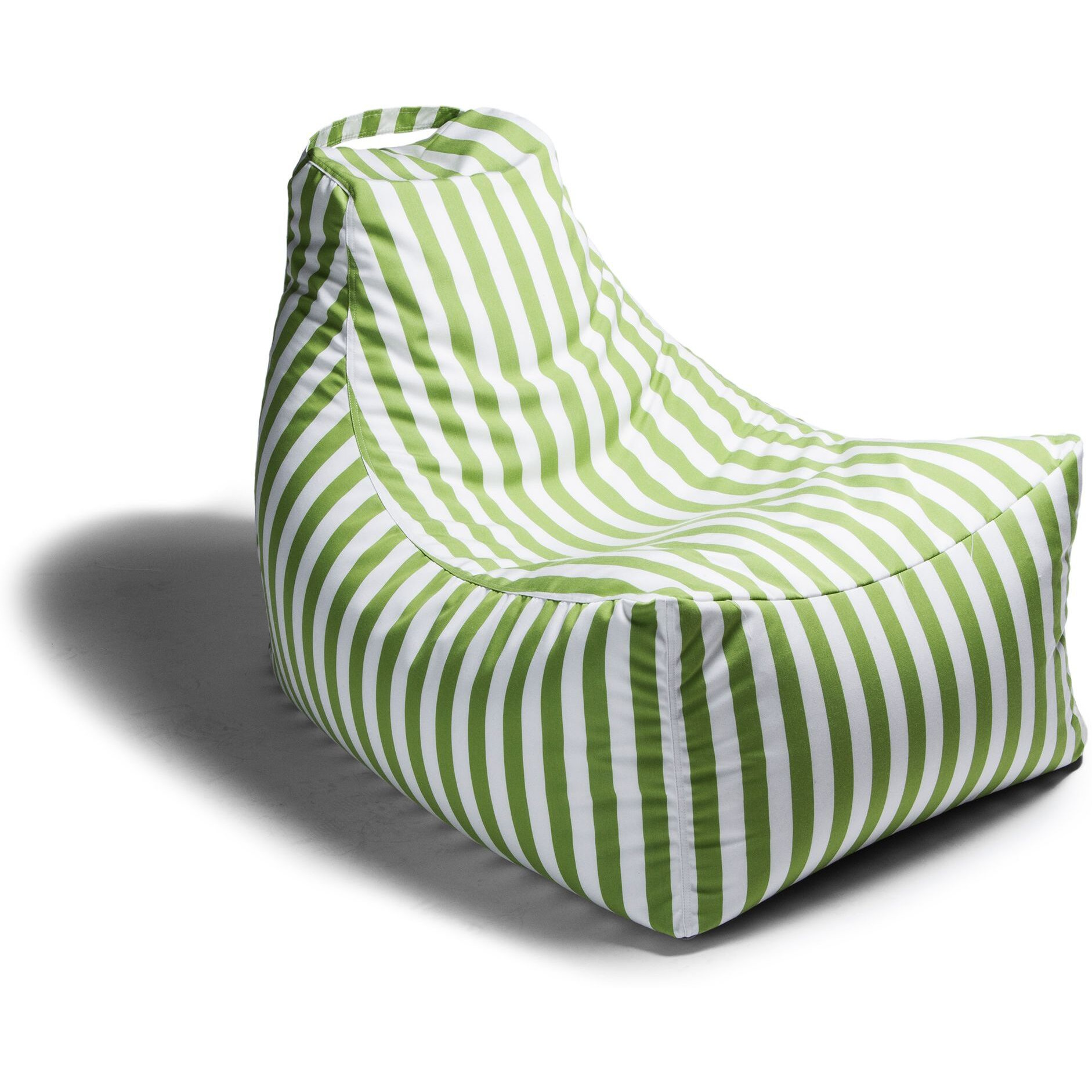 Jaxx Juniper Outdoor Bean Bag Patio Chair  Lime Stripes