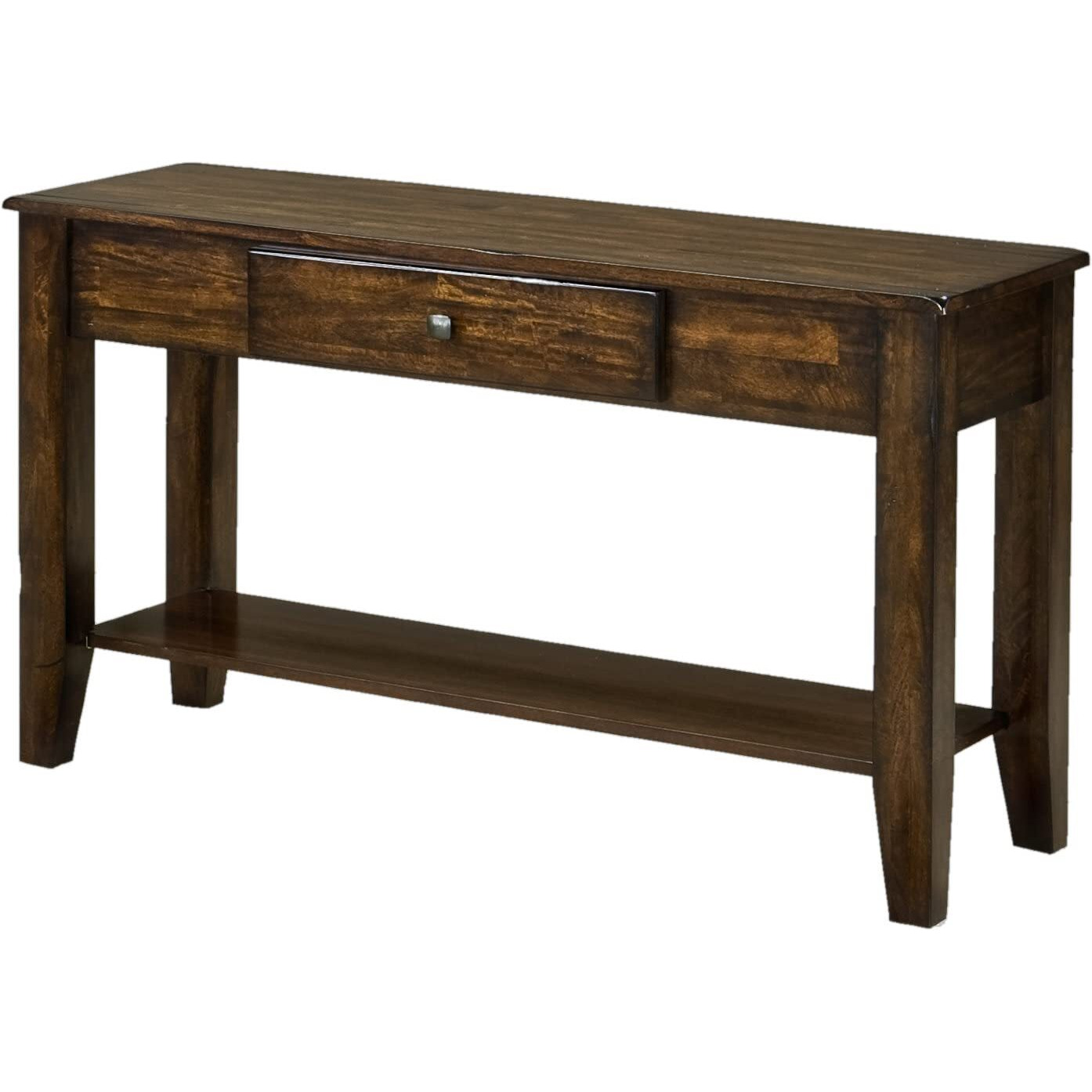 49"" X 18"" Sofa Table W/Shelf In Raisin