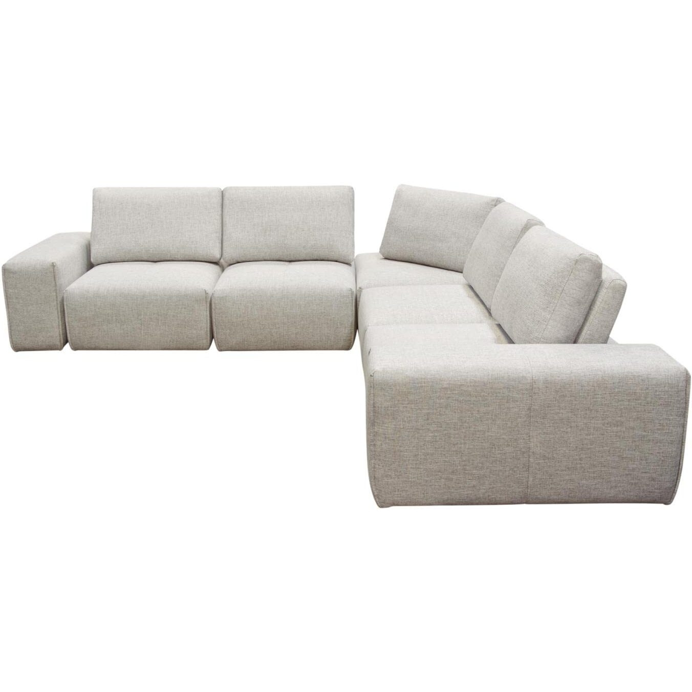 Diamond Sofa 5-Seater Corner Sectional With Adjustable Backrests